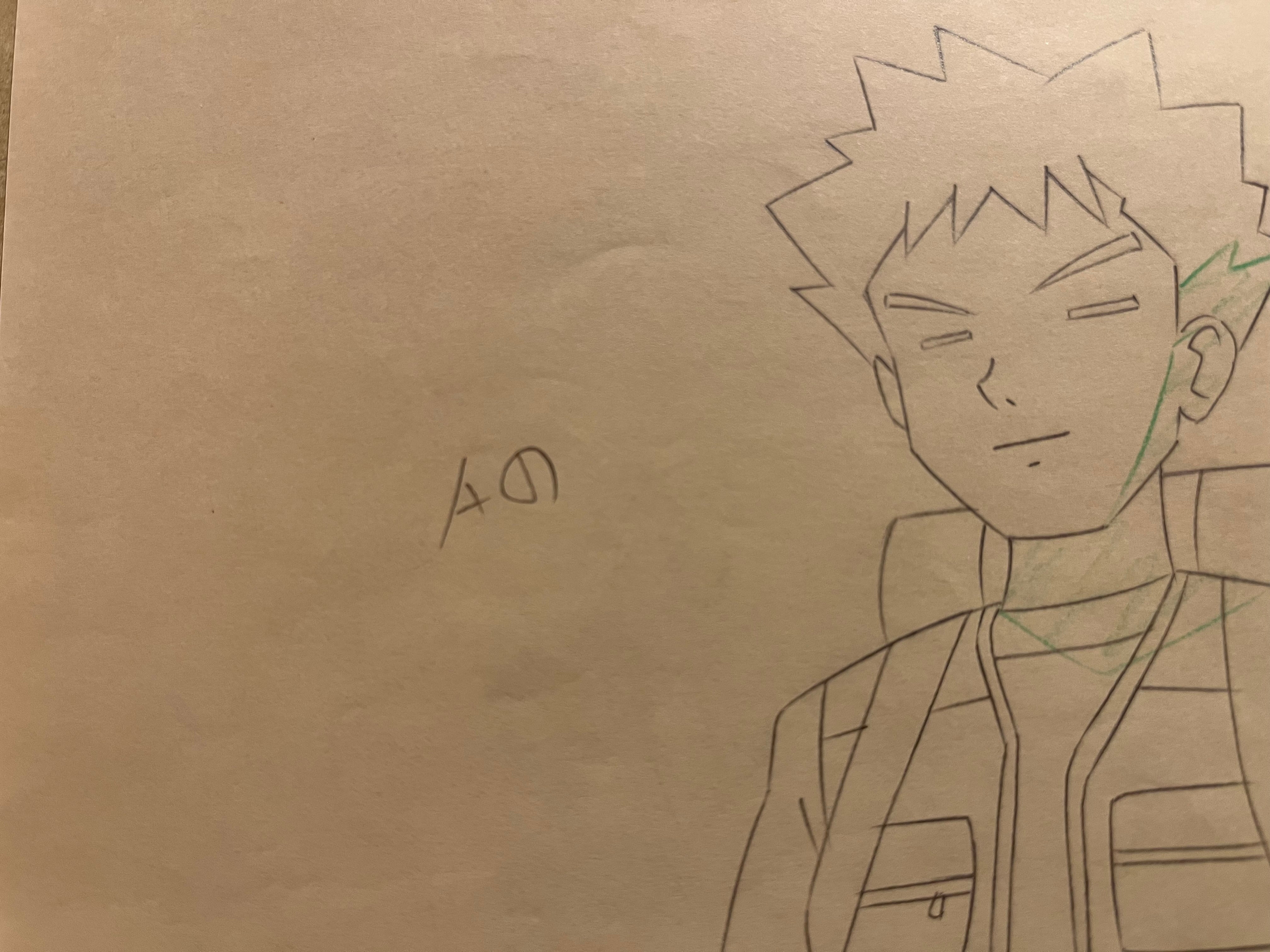 神奇宝贝原始草图（小智、小刚和小霞）