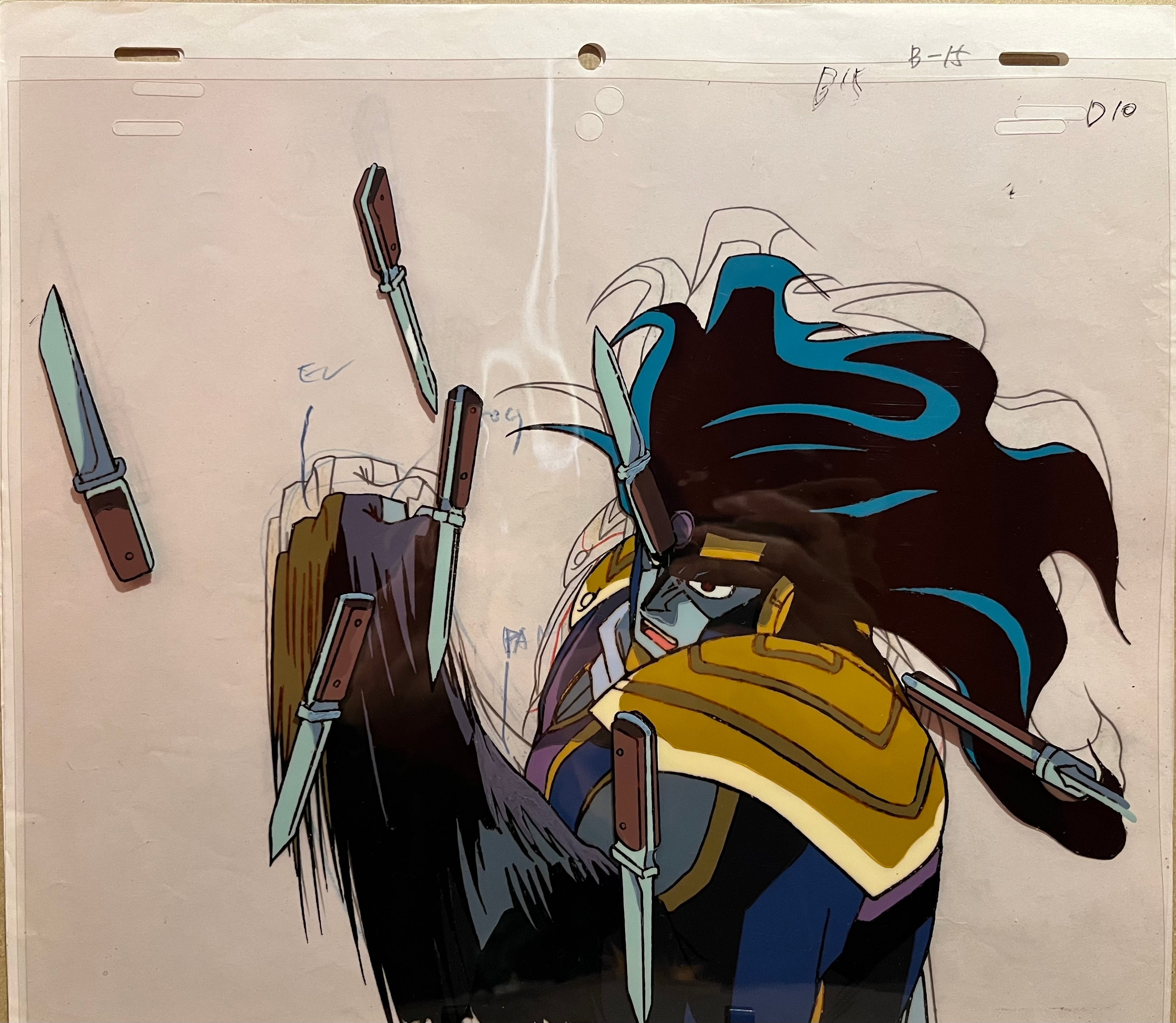 Celdas y bocetos de JoJo's Bizarre Adventure (Star Platinum)