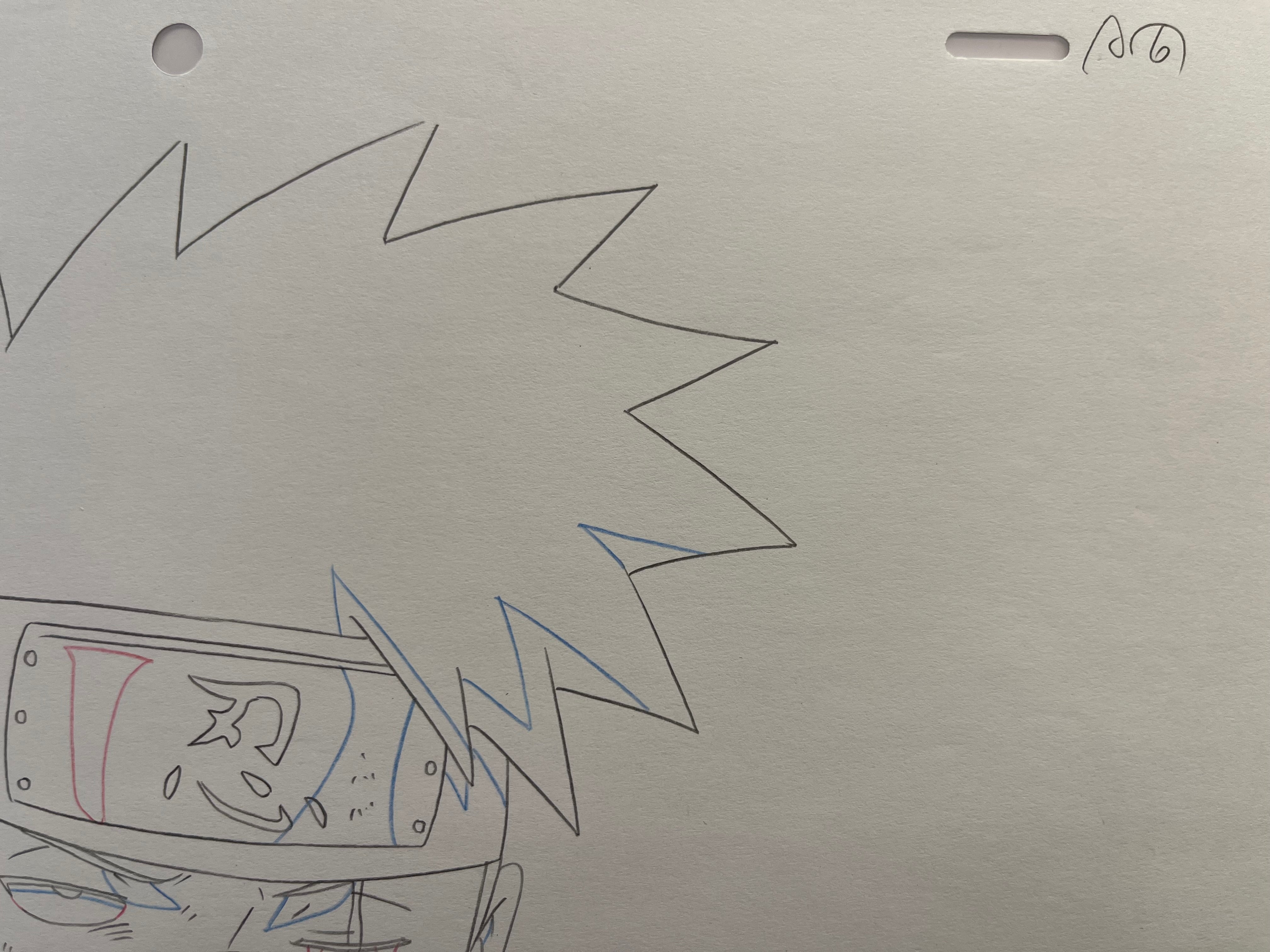 Naruto (Shippuden) Boceto original (Kakashi Hatake)