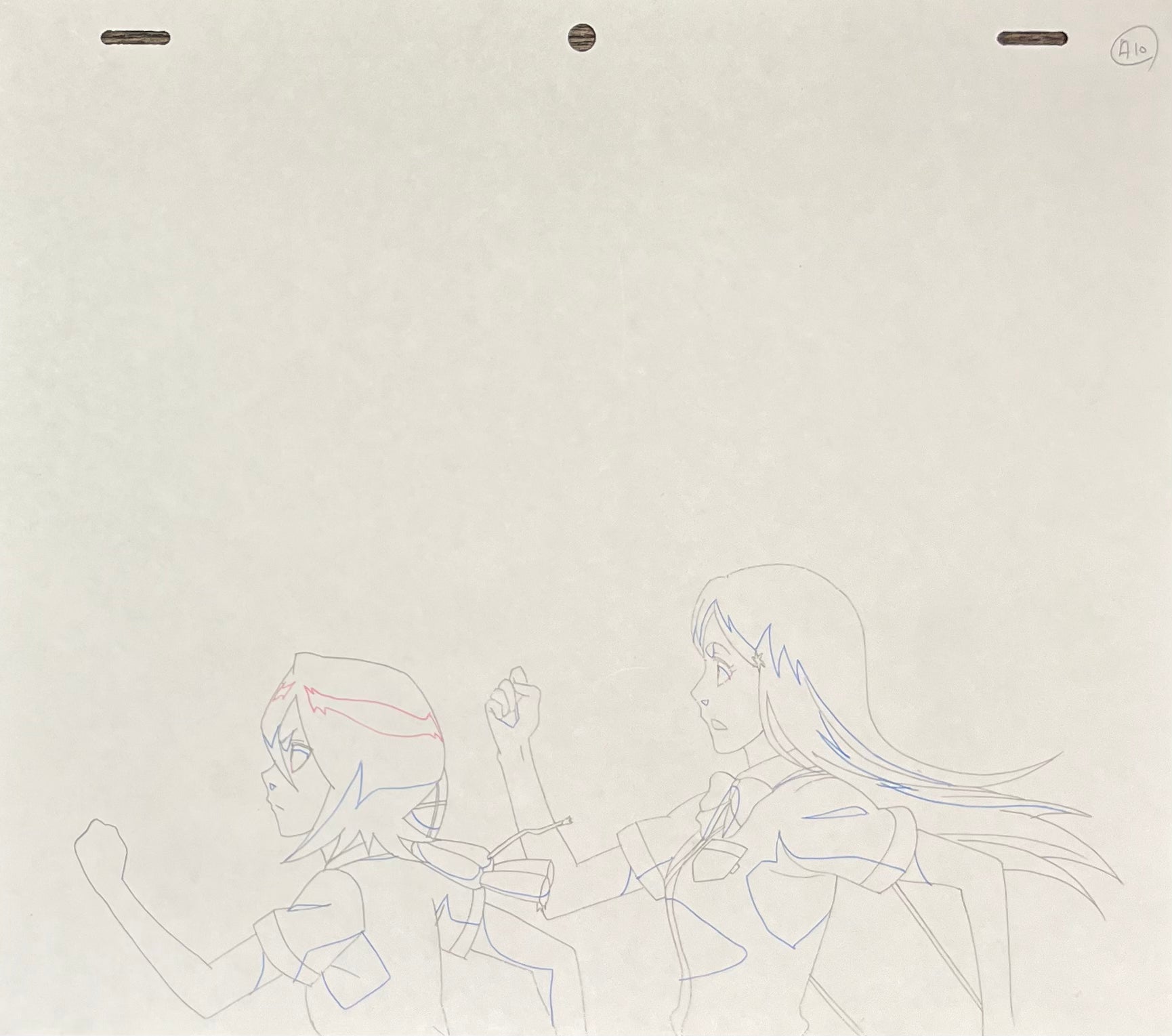 Boceto original de Bleach (Rukia y Orihime)