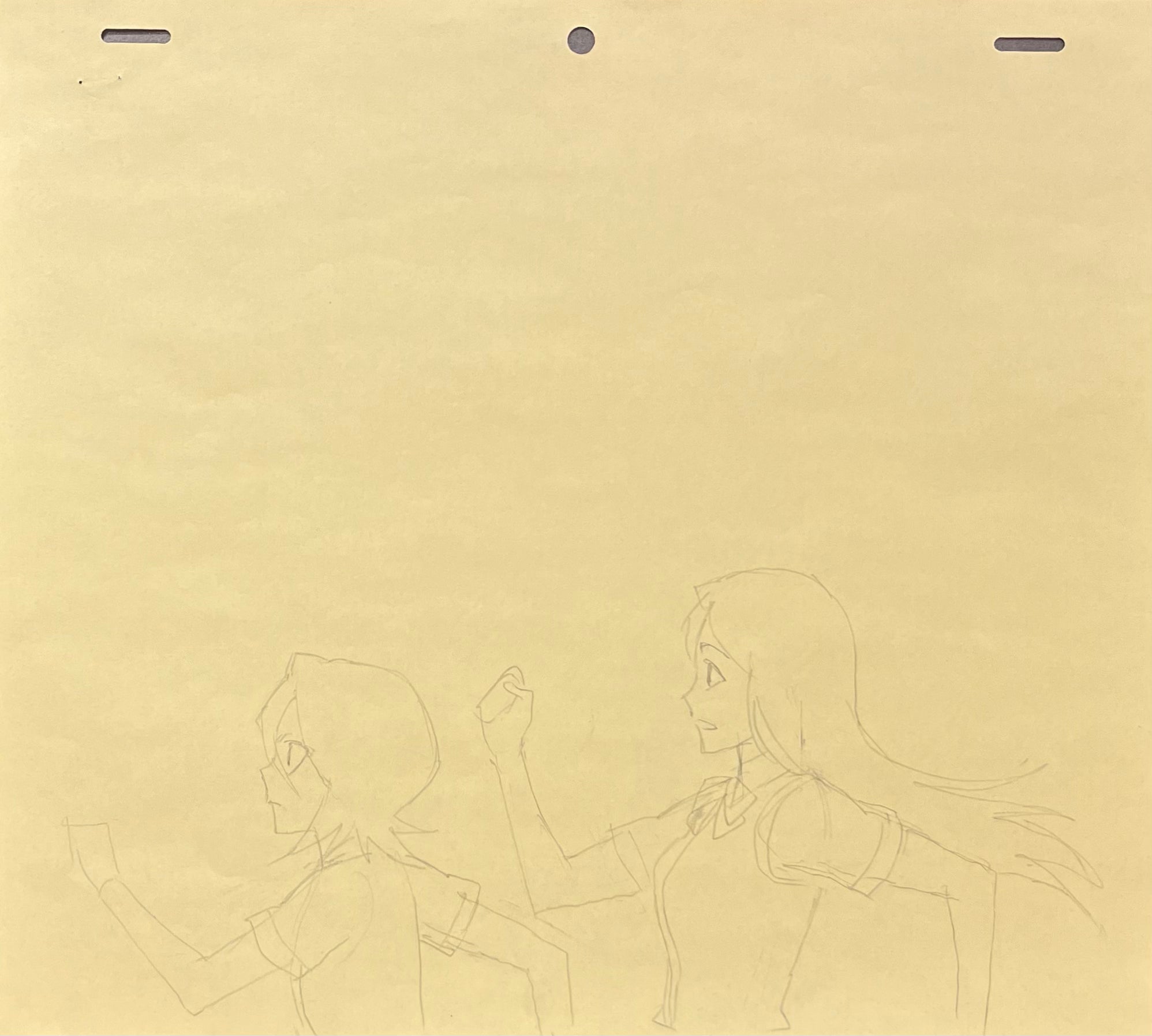 Boceto original de Bleach (Kuchiki Rukia y Orihime)