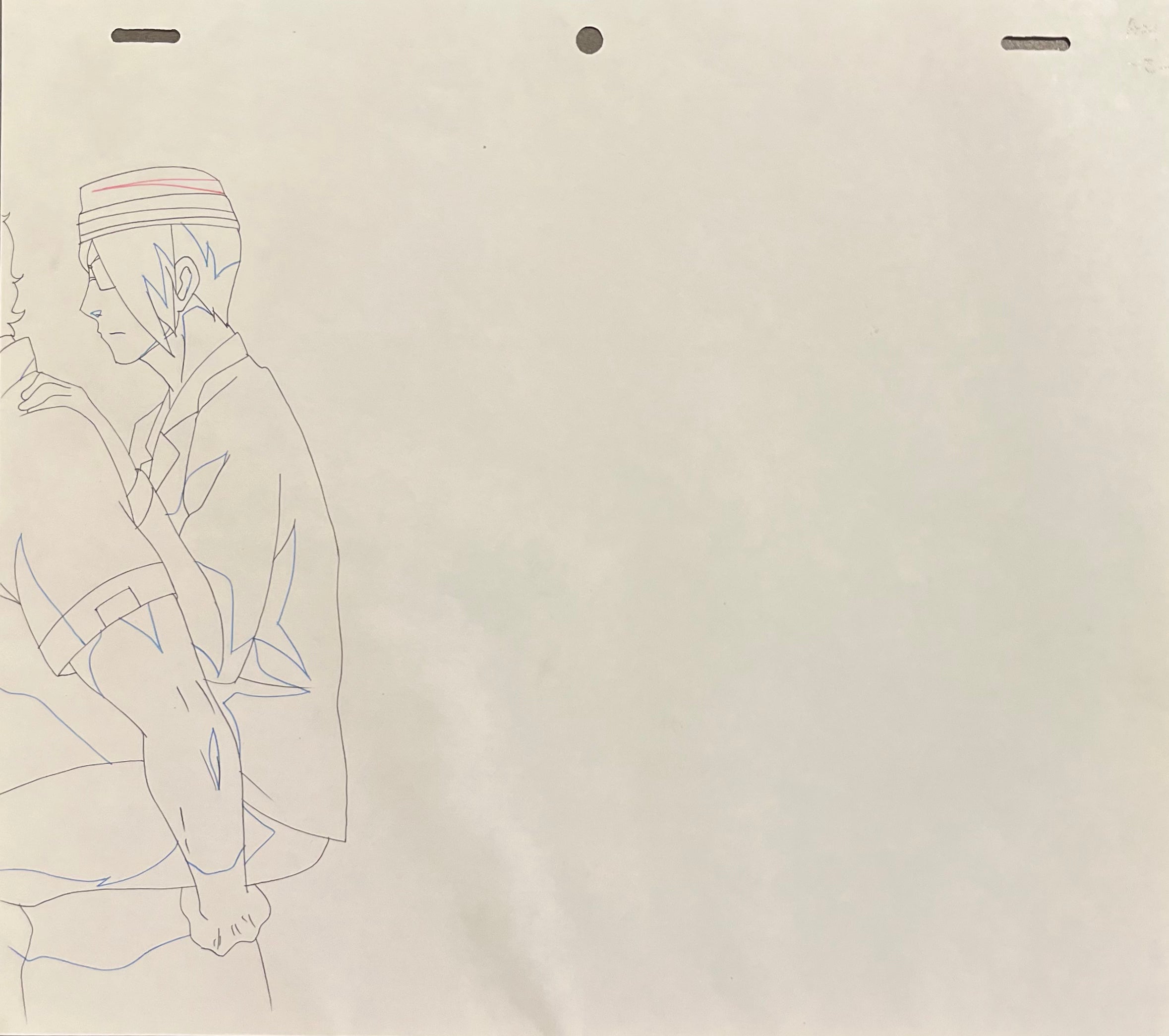 Boceto original de Bleach (Sado, Ishida)