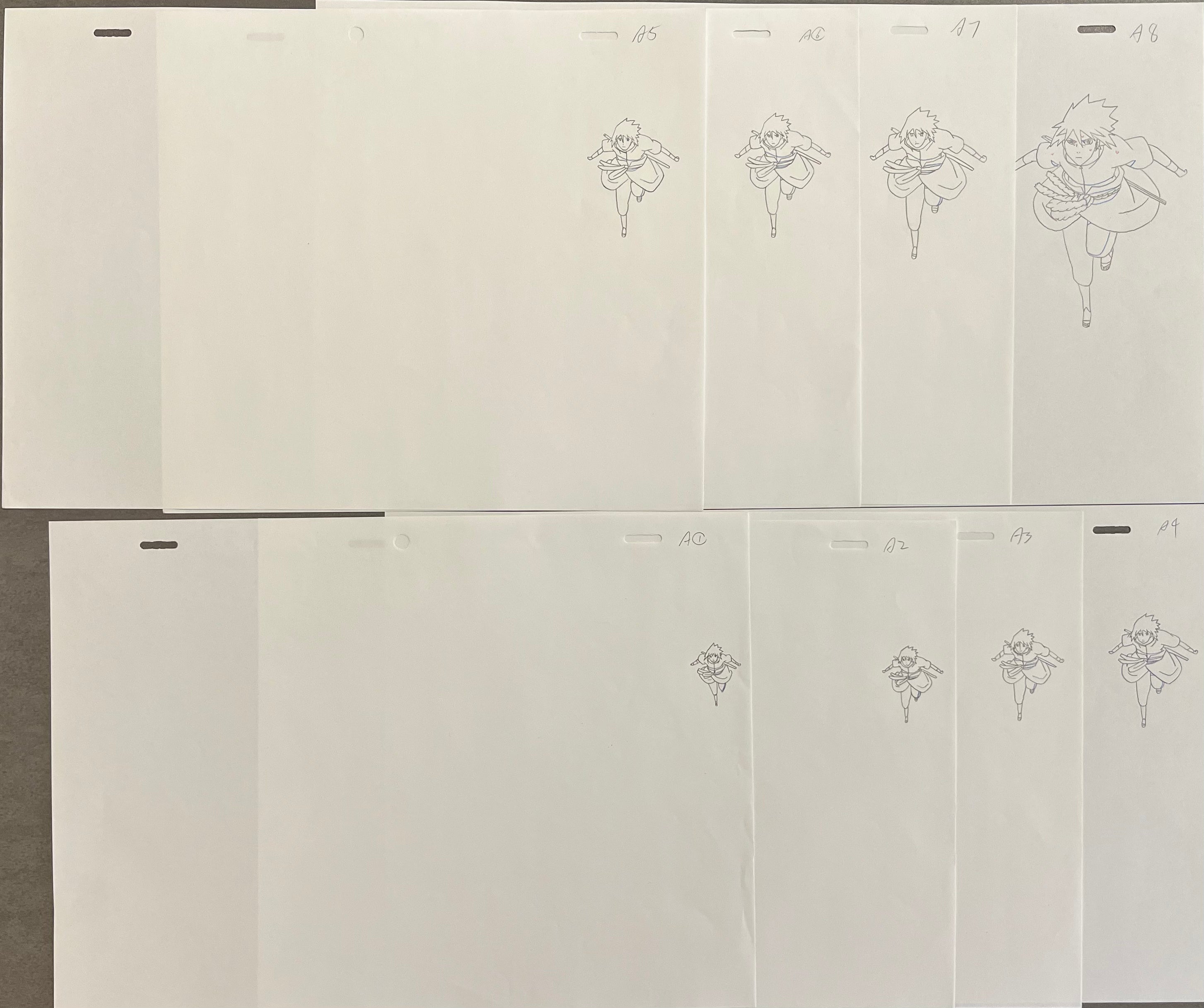 Boceto original de Naruto (Sasuke)