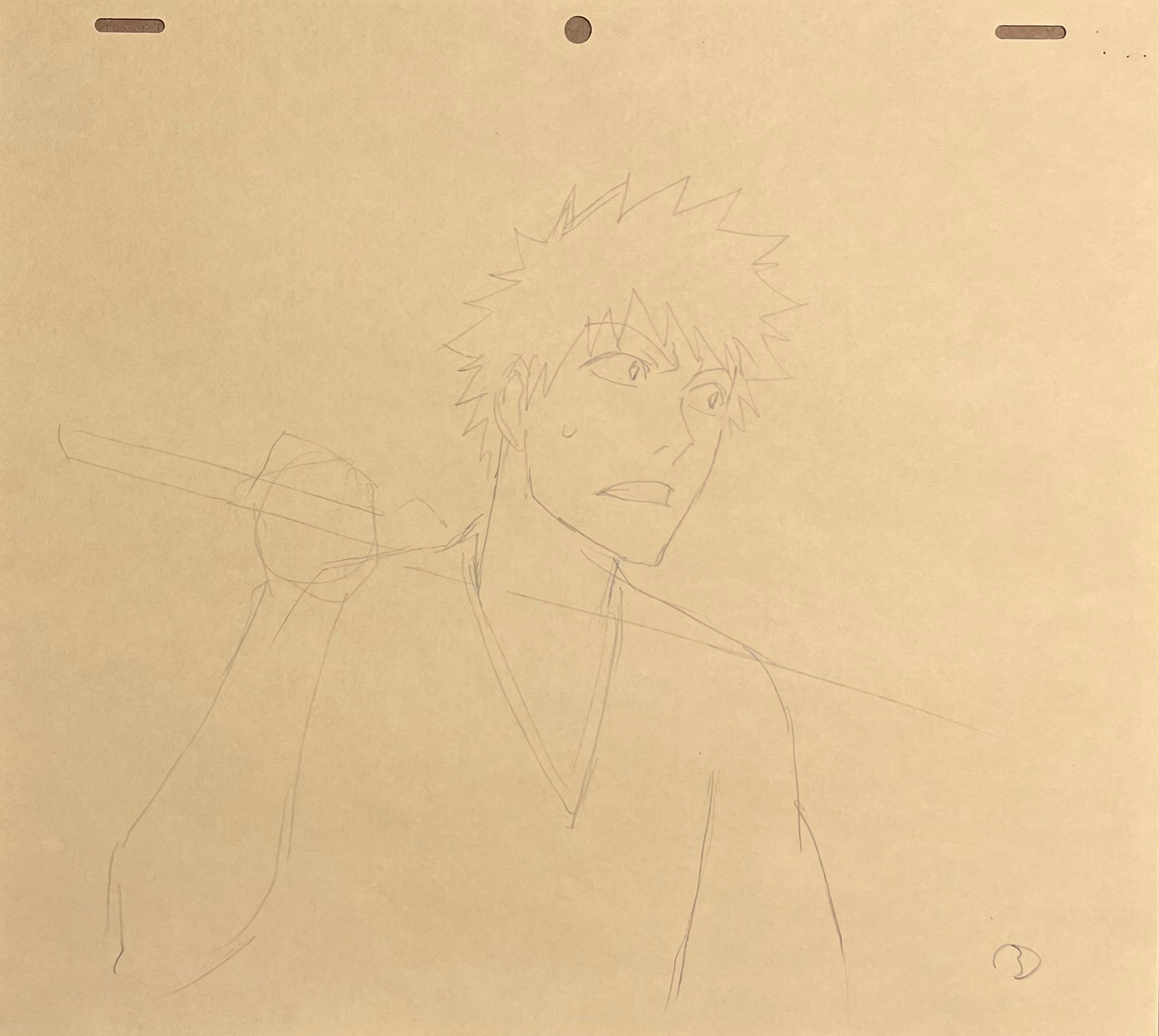 Dibujo original de Bleach, 4 páginas (Kurosaki Ichigo)