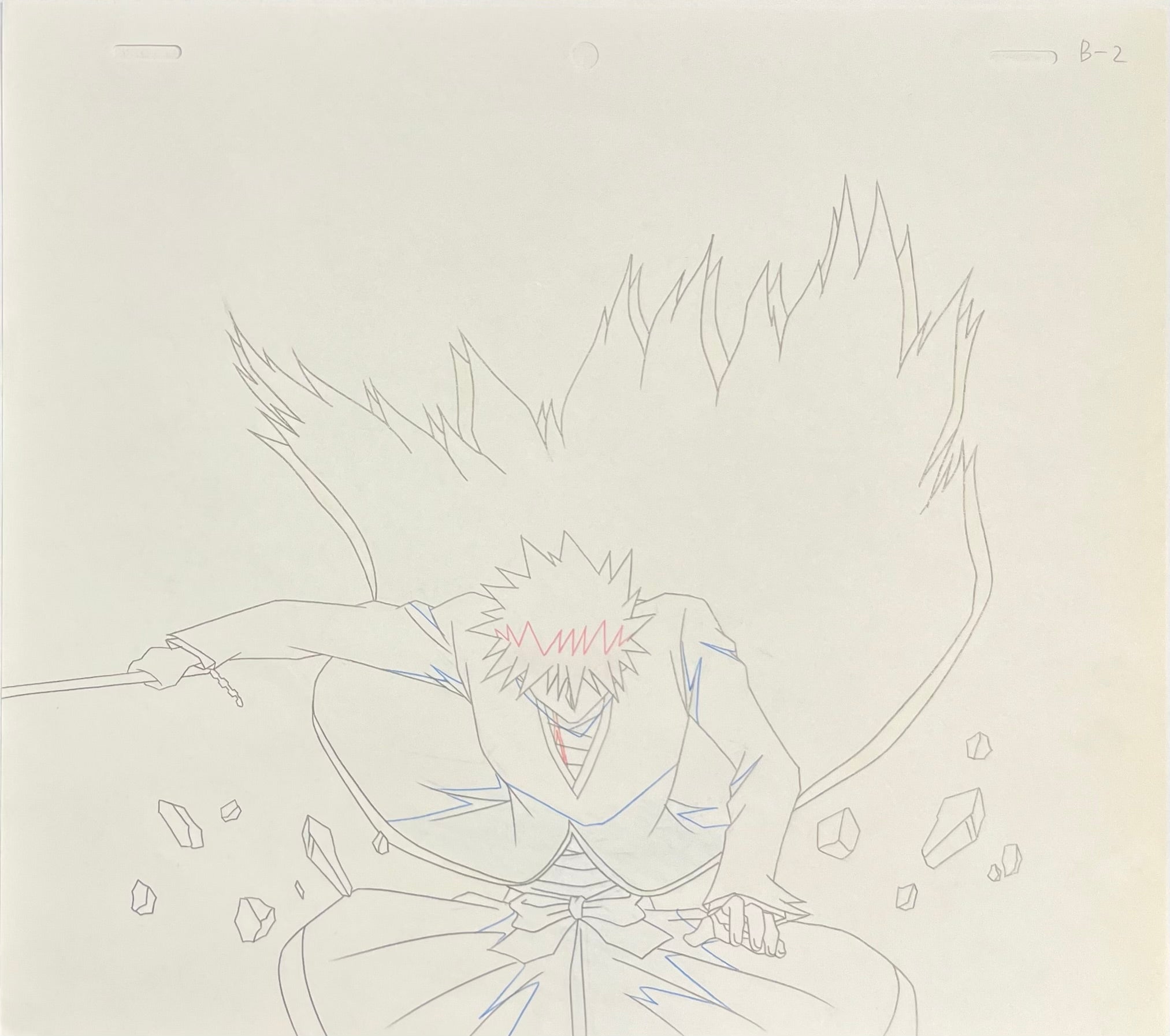 Dibujo original de Bleach, página 2 (Kurosaki Ichigo)