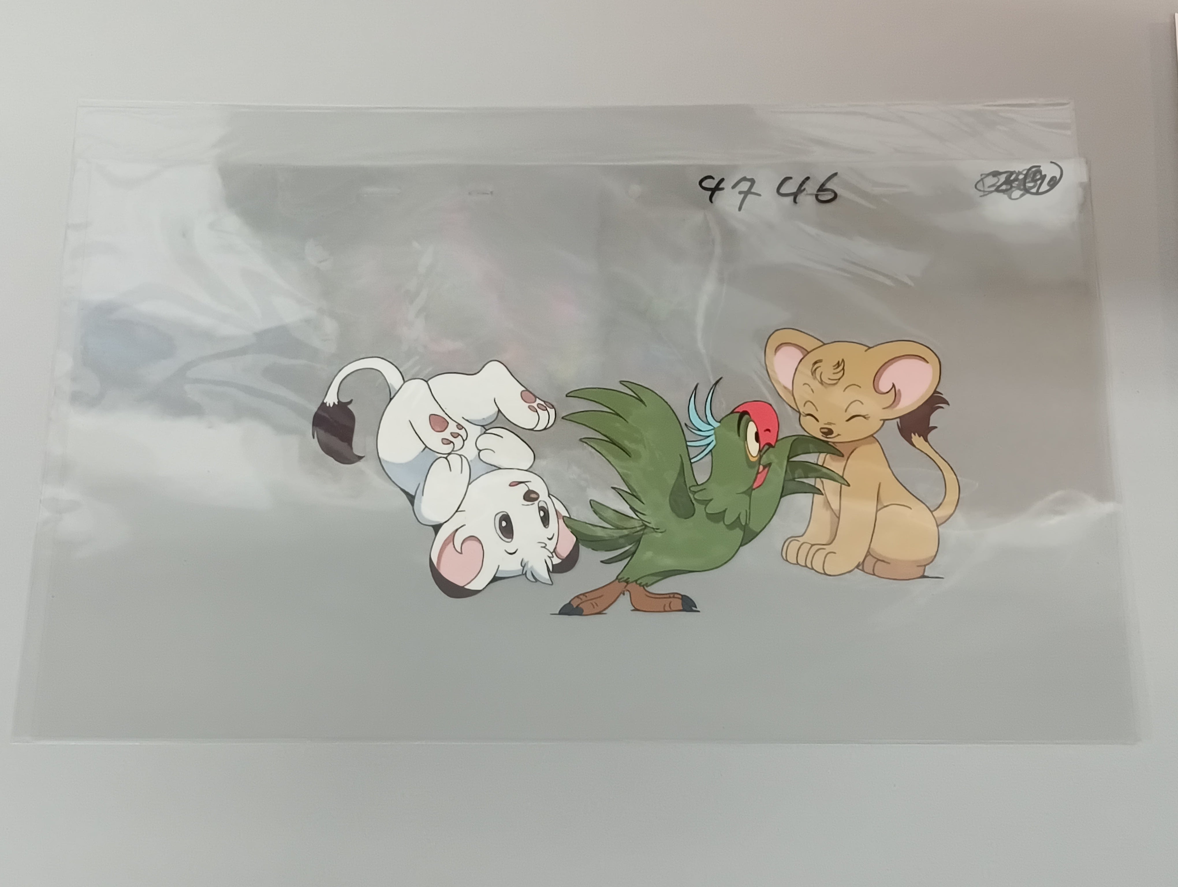 狮子利奥（白狮金巴）原画和素描