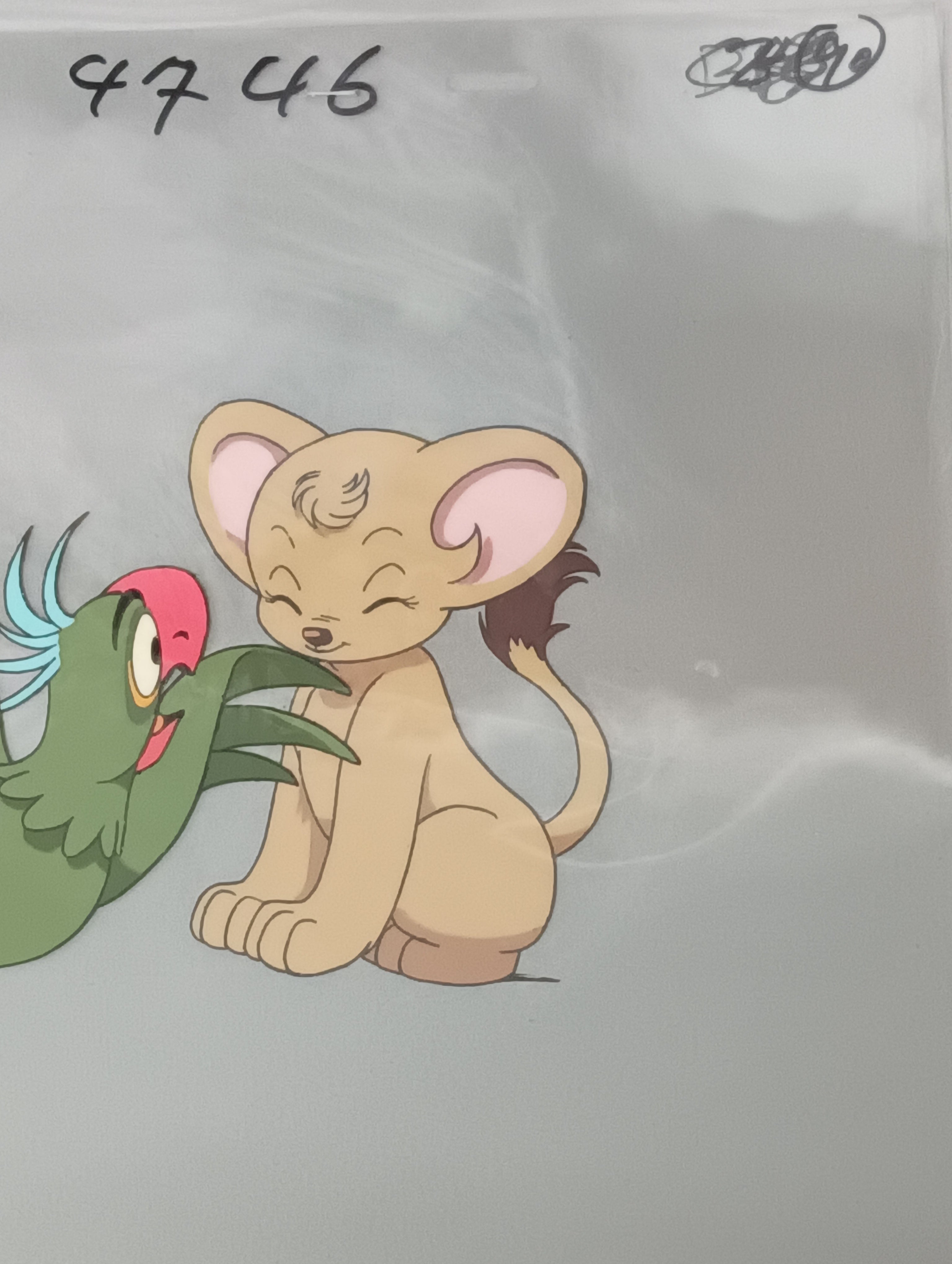 Leo the Lion (Kimba the White Lion) Original Cel and Sketch