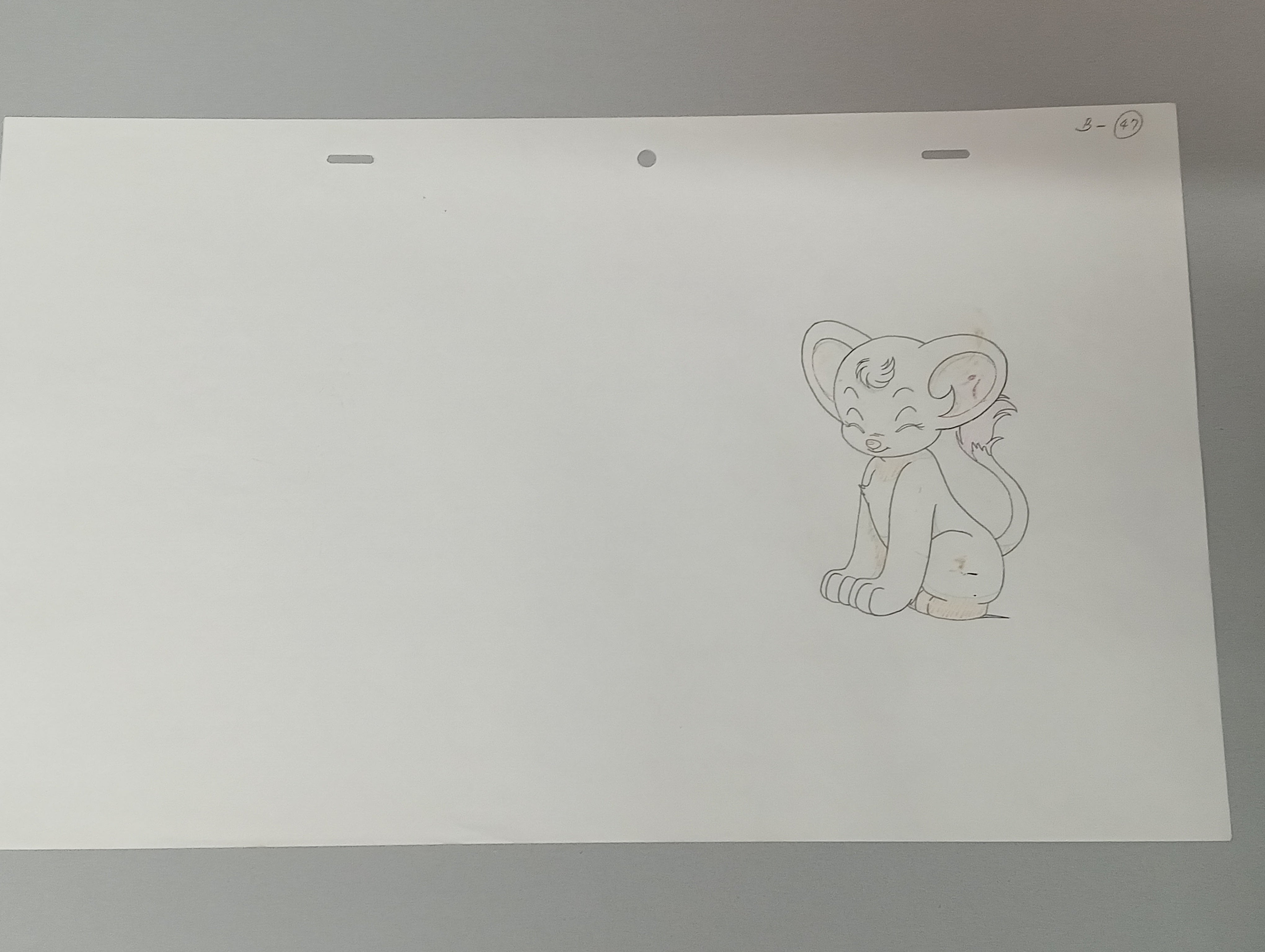 狮子利奥（白狮金巴）原画和素描