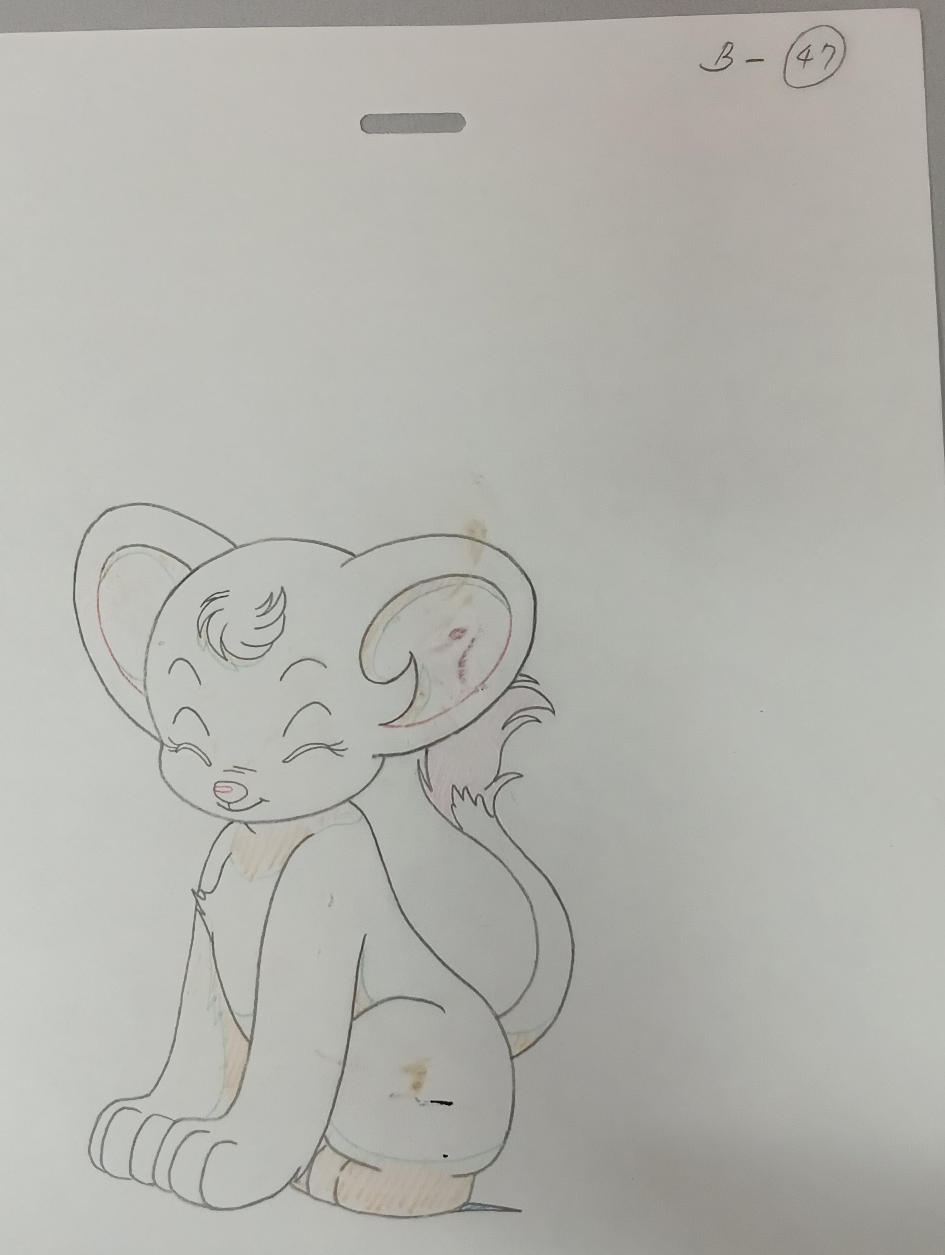 Leo the Lion (Kimba the White Lion) Original Cel and Sketch