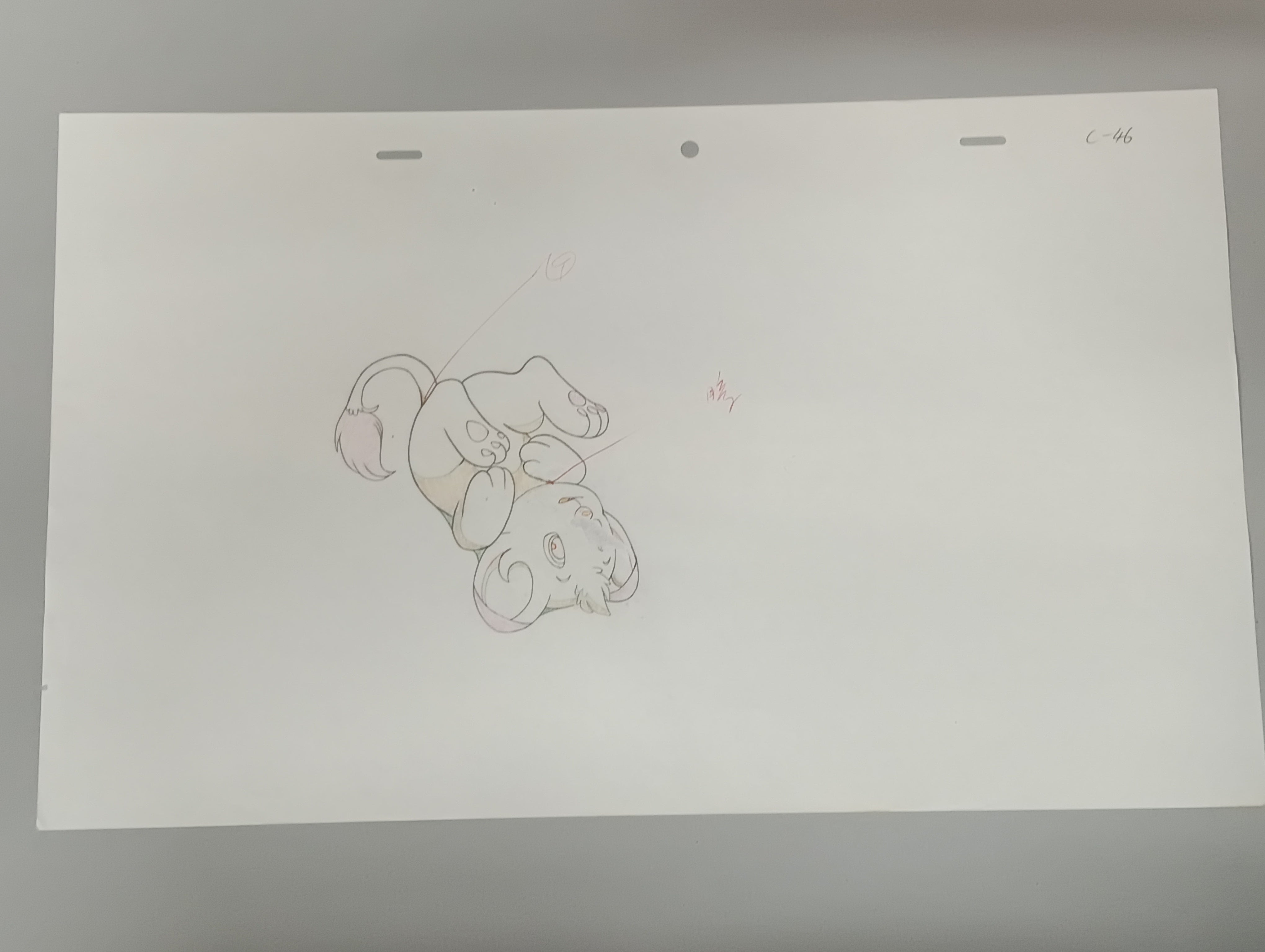 Leo the Lion (Kimba the White Lion) Original Cel and Sketch