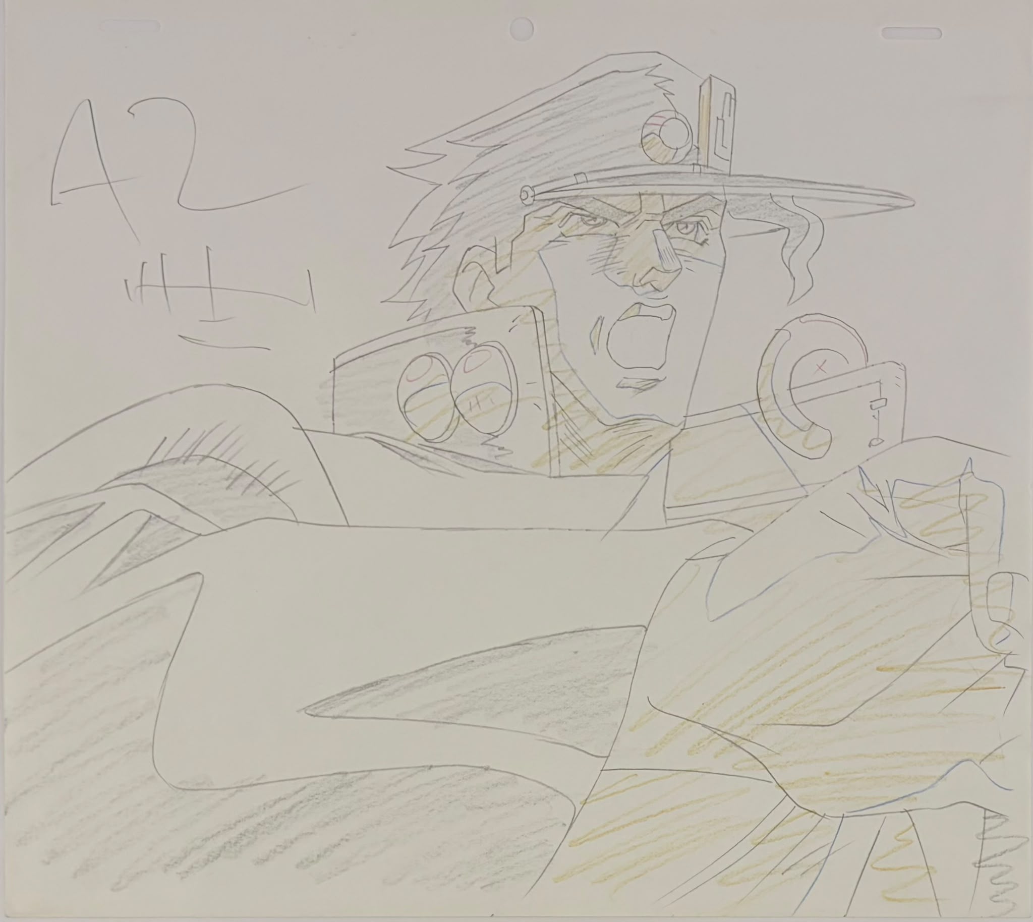 Boceto original de Jojo's Bizarre Adventure (Jotaro Kujo)
