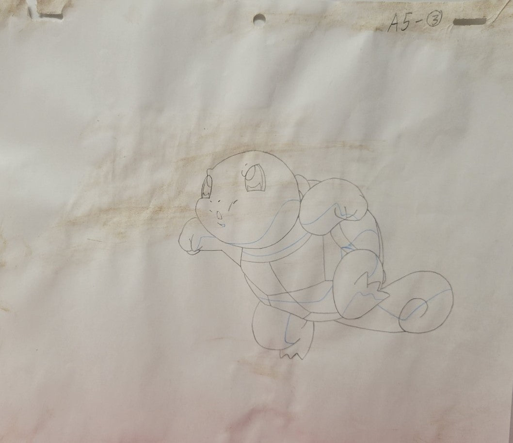 Pokémon Original Cel & Sketch (Squirtle)