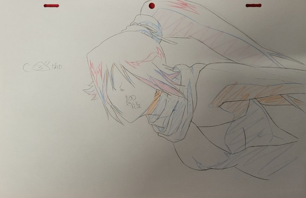 Boceto original de Bleach (Shihouin Yoruichi)