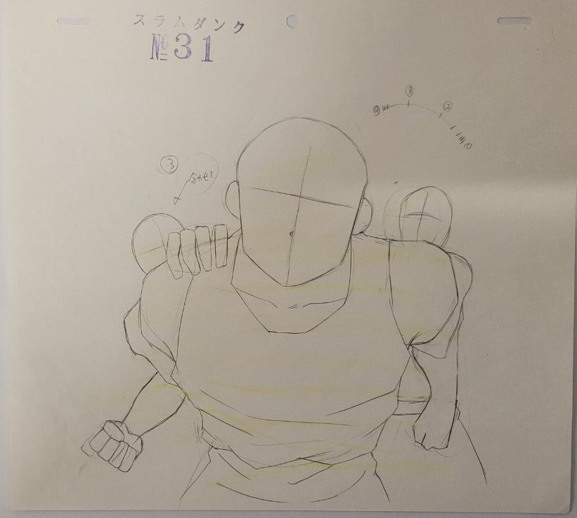 Slam Dunk Original Sketch (Sakuragi & Mitsui & Miyagi)