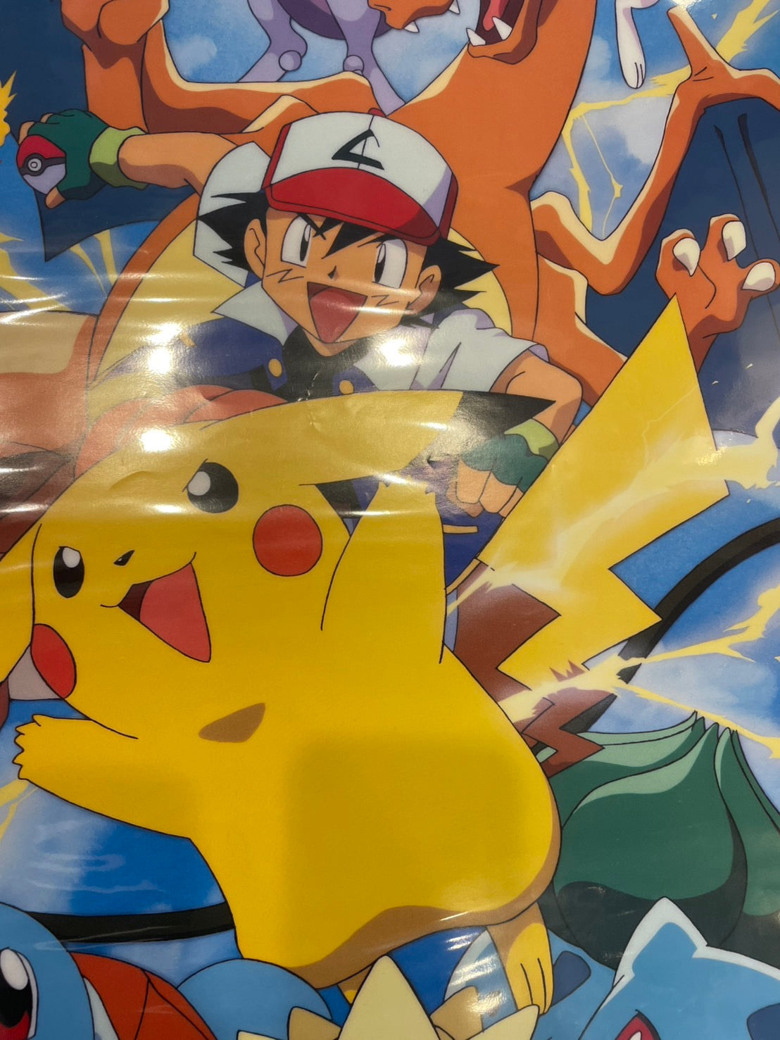 Póster de Pokémon descatalogado de los 90 (dañado)