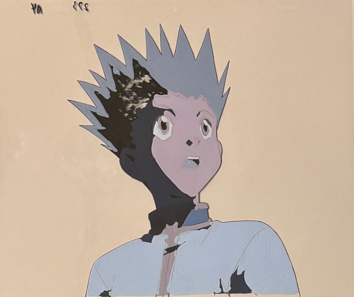 Celda y boceto originales de Hunter x Hunter (Gon y Wing)