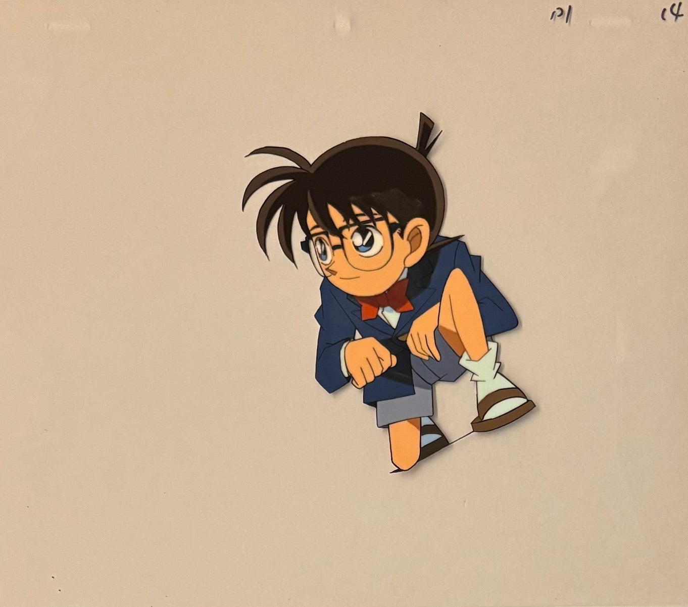Detective Conan Original Cel and Drawing (Conan Edogawa)