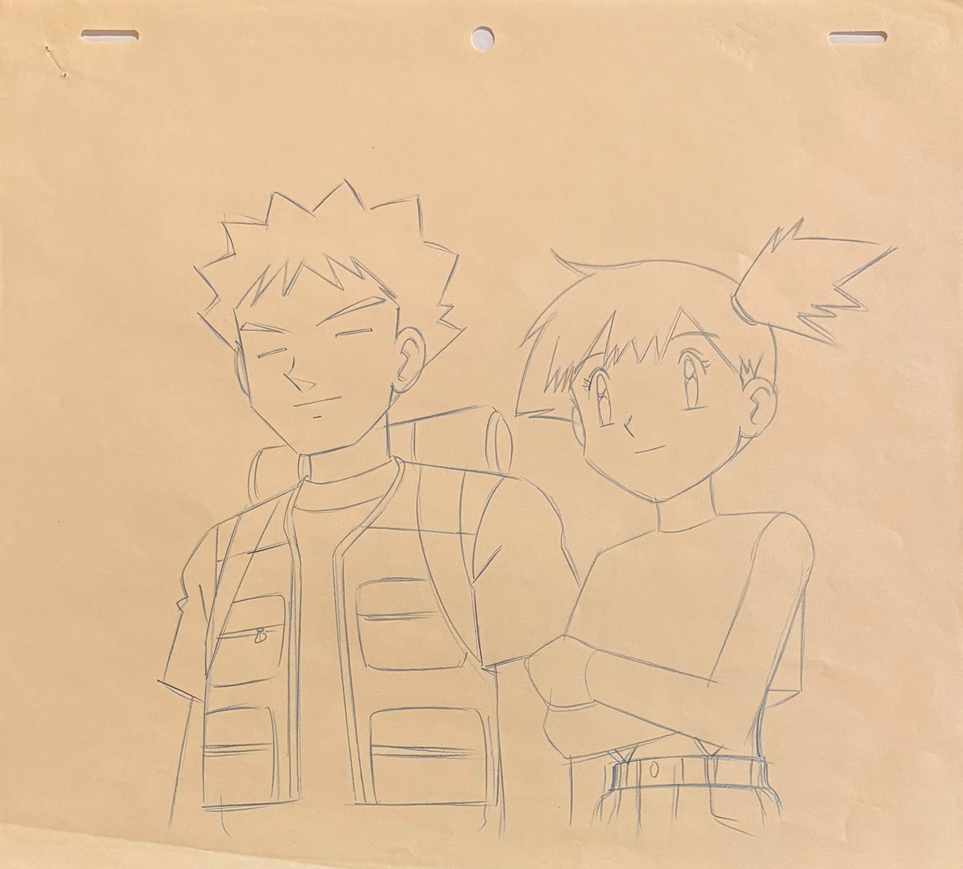 Pokemon Original Sketch (Misty, Brock, Togepi)