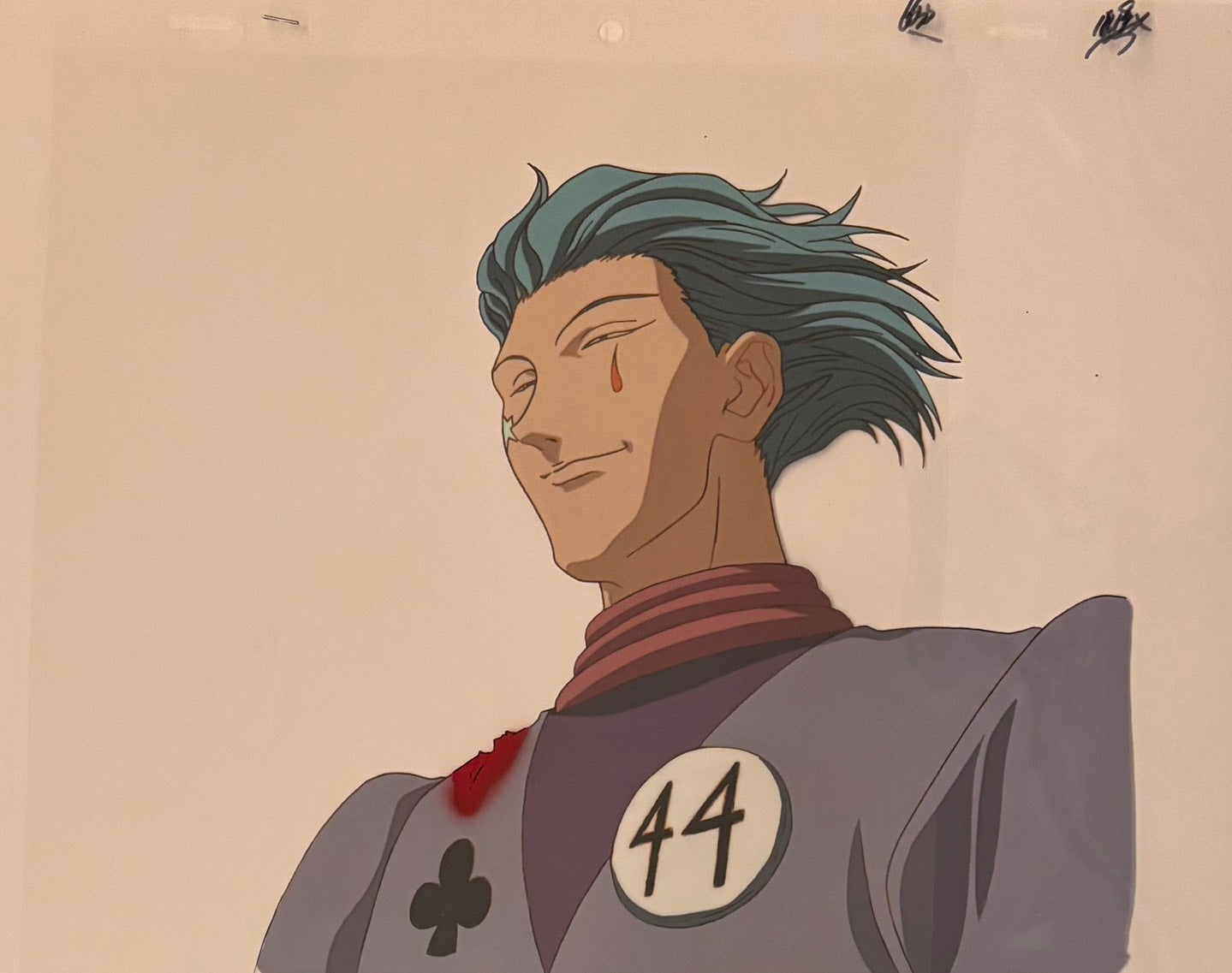 Hunter x Hunter Original Cel, Sketch and Background (Hisoka)