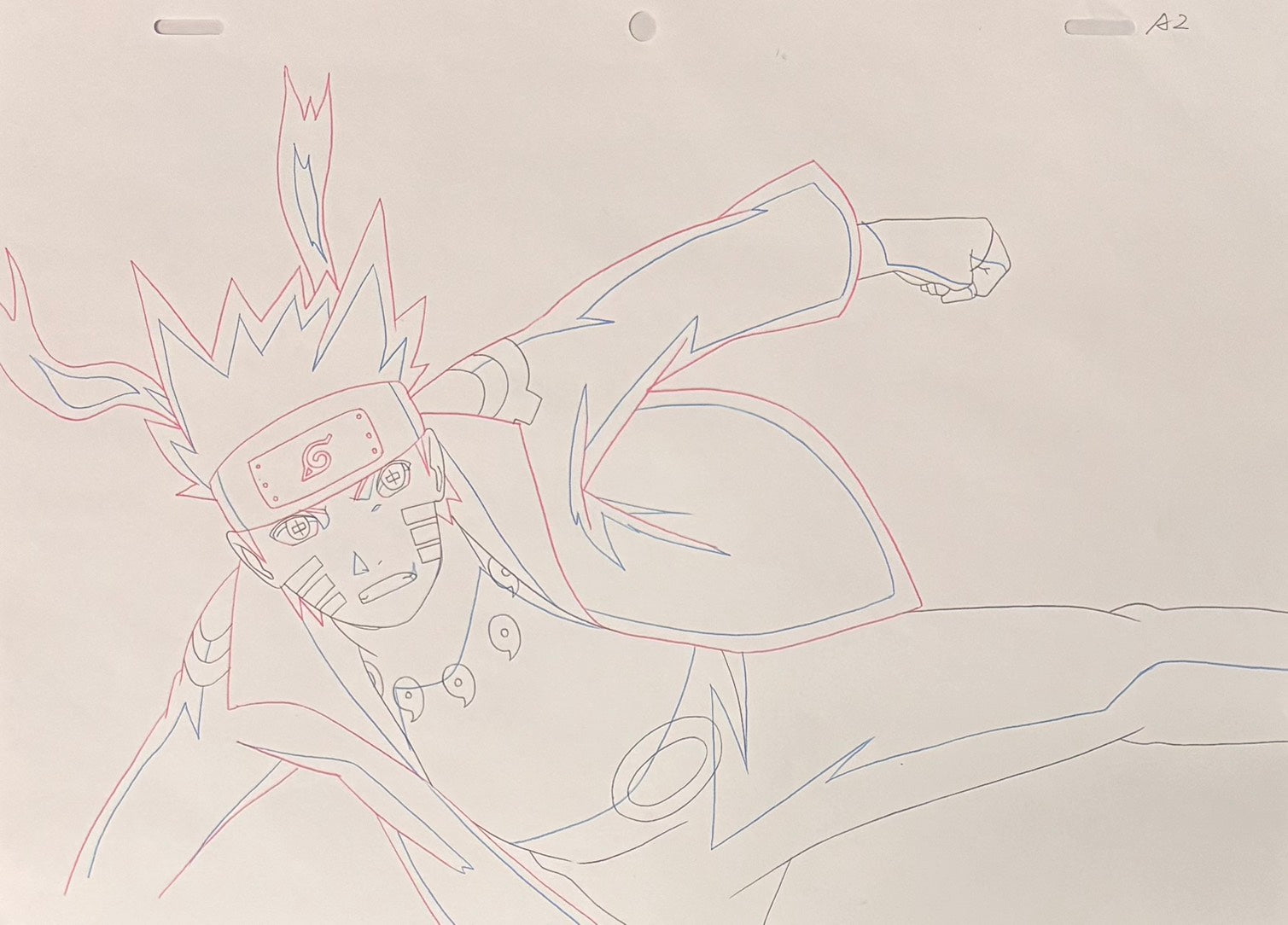 Naruto Shippuden Original Sketch (Naruto Uzumaki vs Kaguya Otsutsuki)