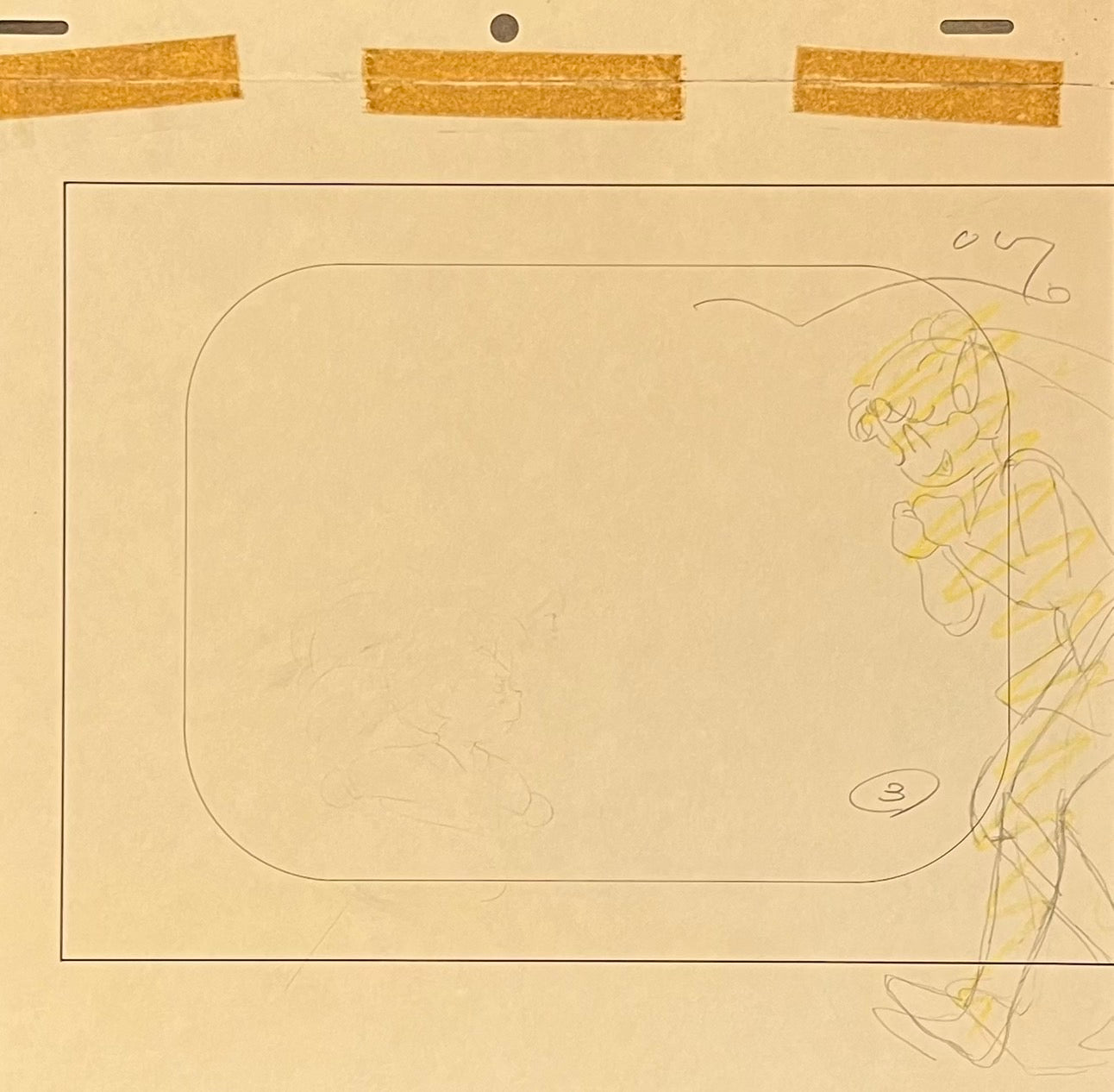 Dibujo original de Sailor Moon de 4 páginas (Sailor Moon, Sailor Mars y Chibi Moon)