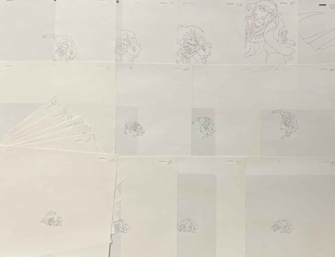 Dibujo original de Bleach (Renji Abarai) Conjunto de 22 páginas