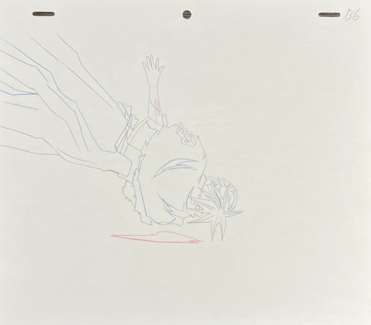 Dibujo original de Bleach (Renji Abarai) Conjunto de 4 páginas