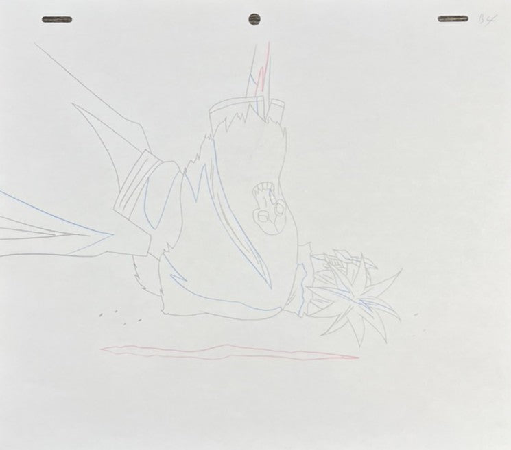 Dibujo original de Bleach (Renji Abarai) Conjunto de 4 páginas