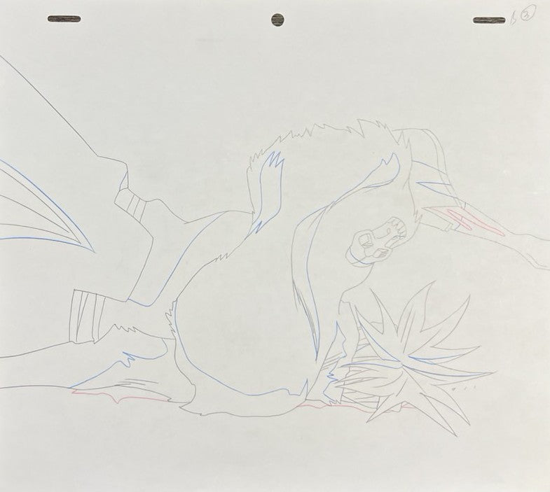 Dibujo original de Bleach (Renji Abarai) Conjunto de 4 páginas