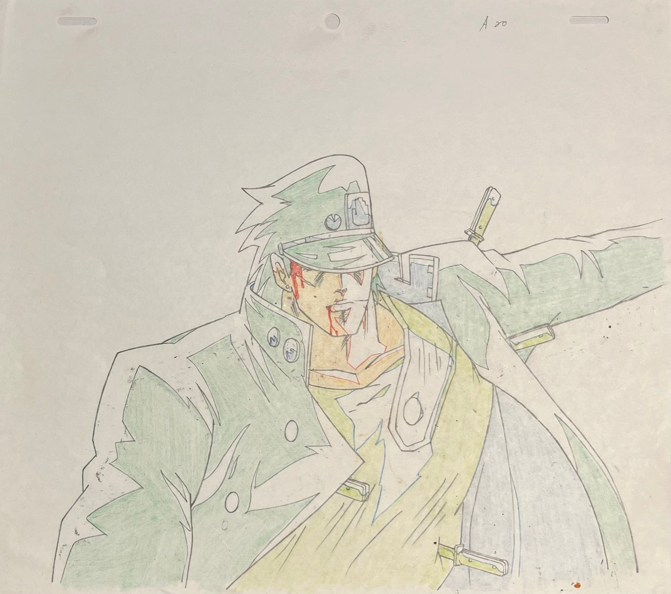 Celdas y bocetos de JoJo's Bizarre Adventure (Jotaro Kujo)