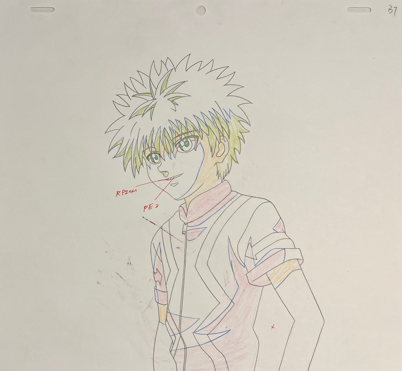 全职猎人 原画胶片与手稿（奇犽）