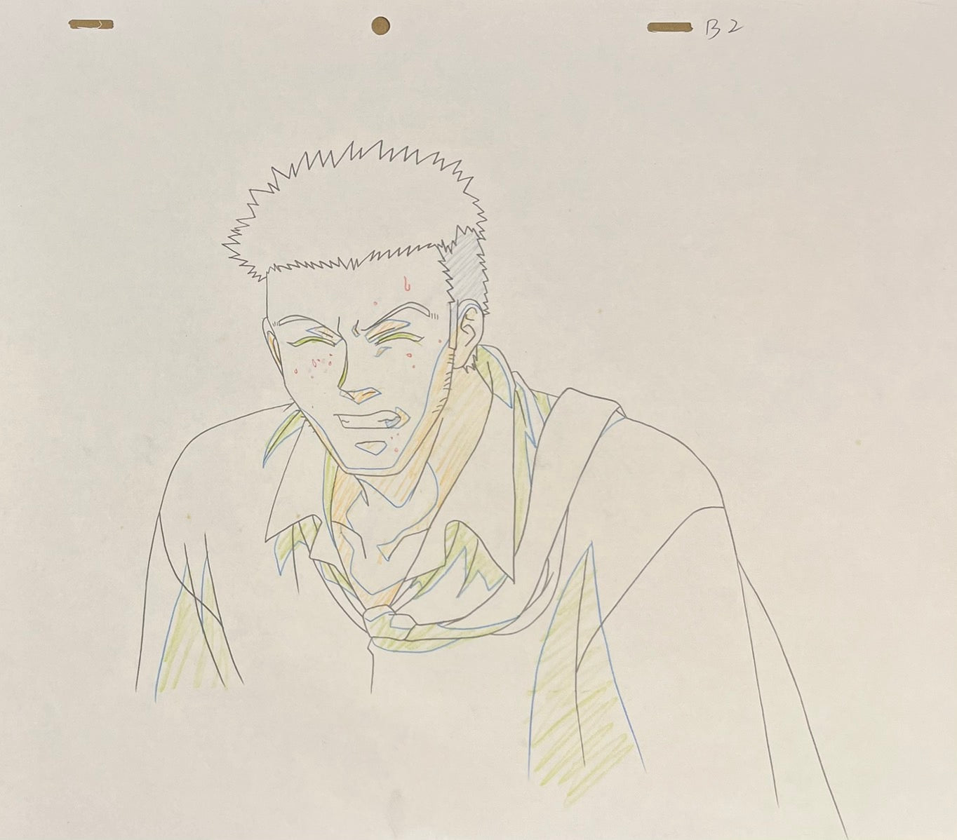 Hunter x Hunter Original Cel and Sketch (Leorio)