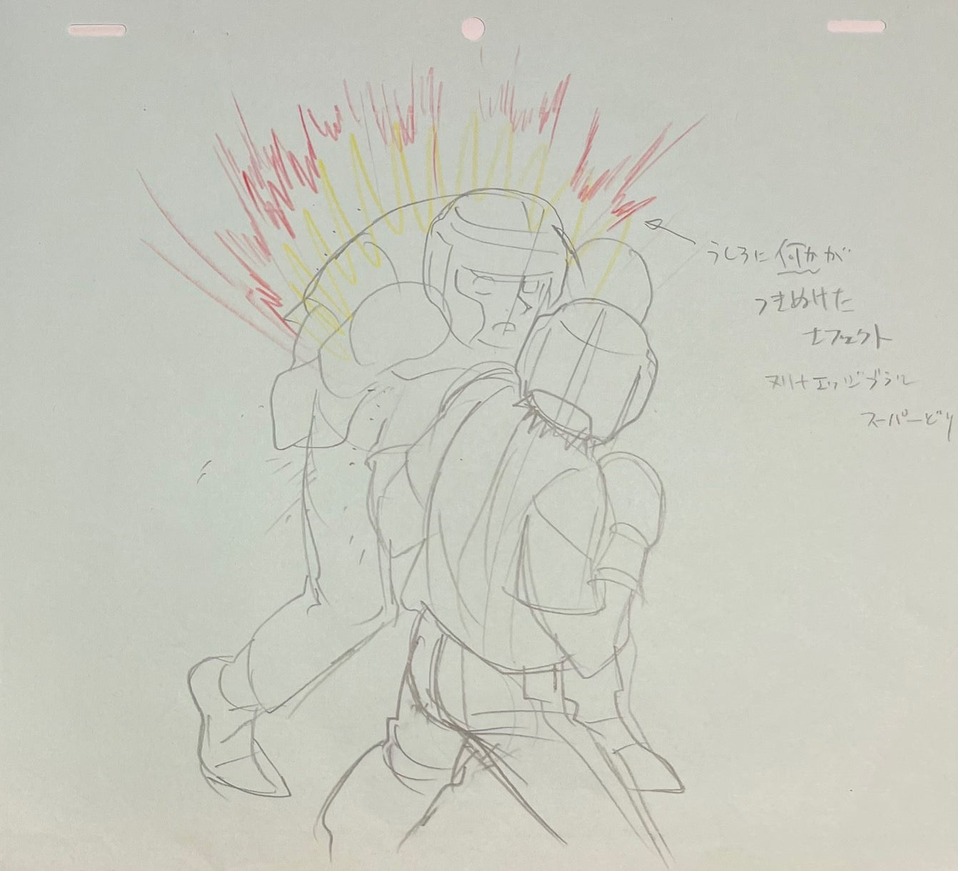 Dibujo original de 2 páginas de Hajime no Ippo