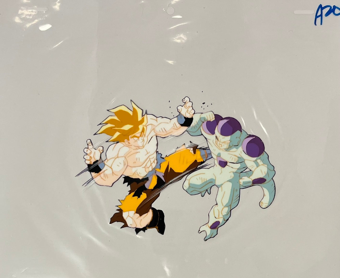 Dragonball Original Cel and Sketch (Goku Vs. Frieza)