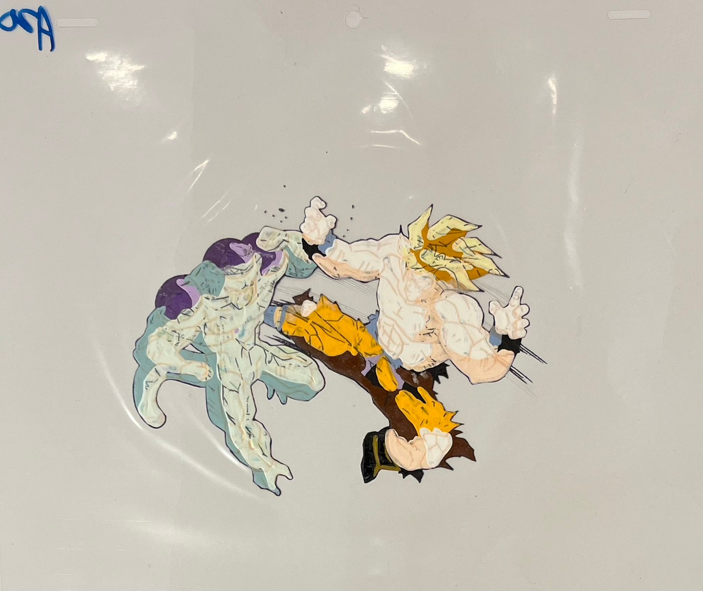 Dragonball Original Cel and Sketch (Goku Vs. Frieza)