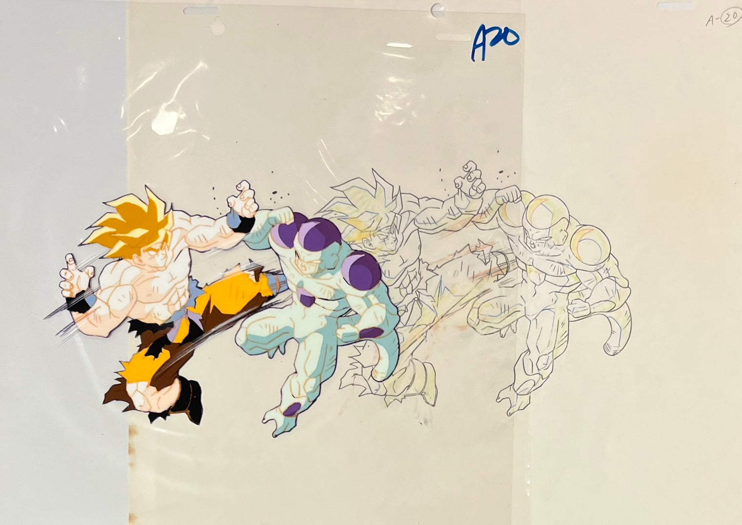 Dragonball Original Cel and Sketch (Goku Vs. Frieza)