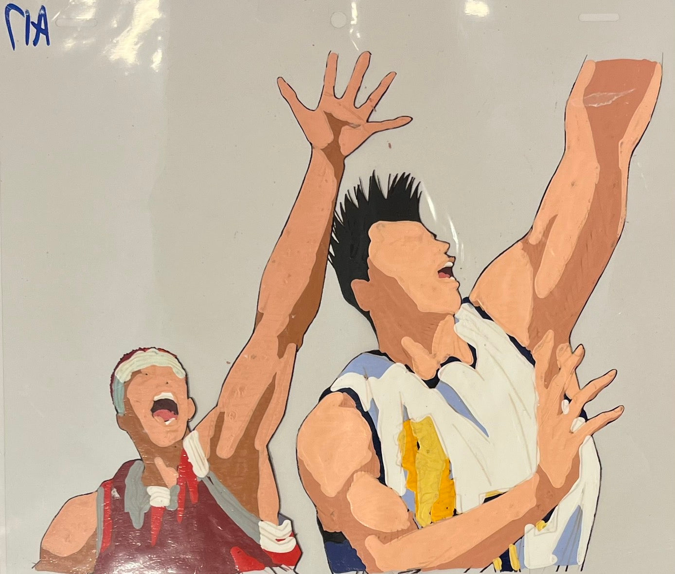 Slam Dunk Original Sketch and Cel (Akira Sendou & Hanamichi Sakuragi)