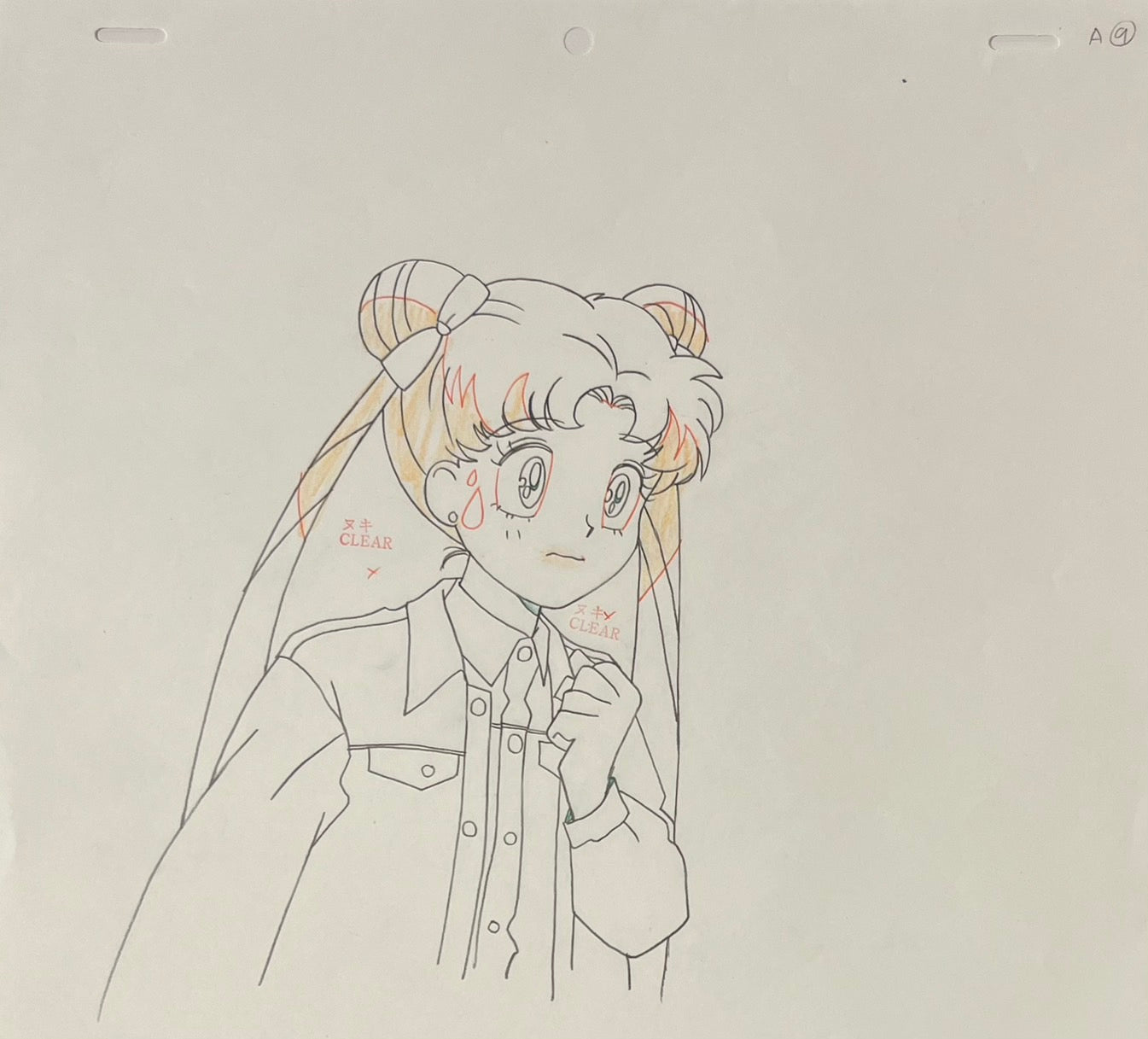 Sailor Moon Original Cel & Drawing (Serena)