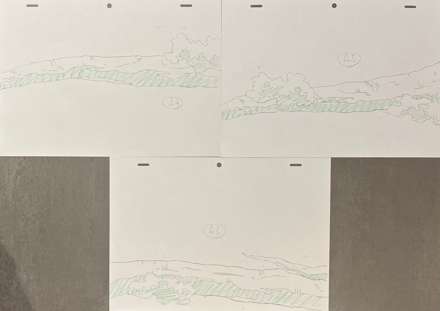 Dibujo Original de Naruto - Set de 6 Páginas (Nueve Colas/Kurama y Madara)