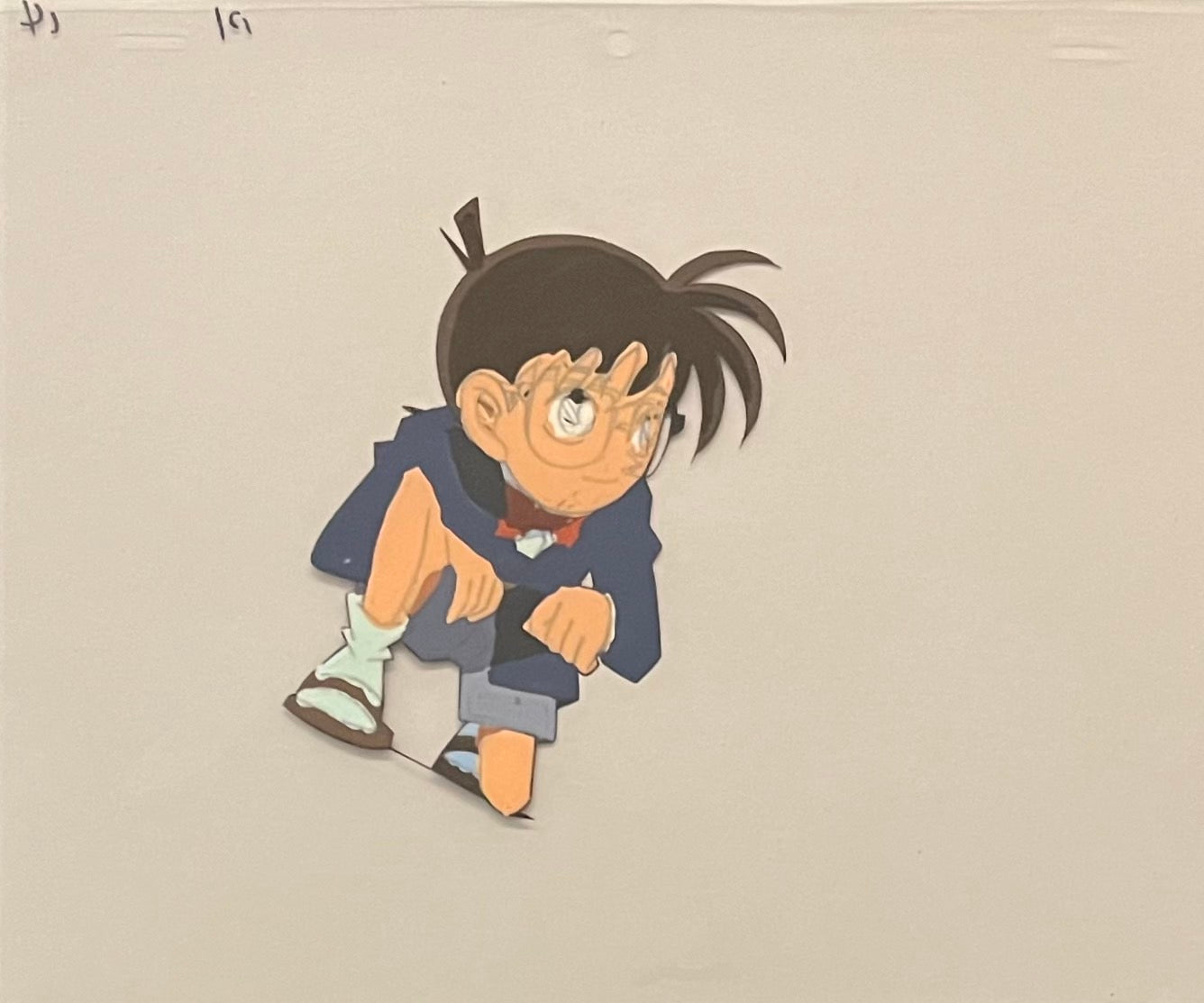 Detective Conan Original Cel and Drawing (Conan Edogawa)