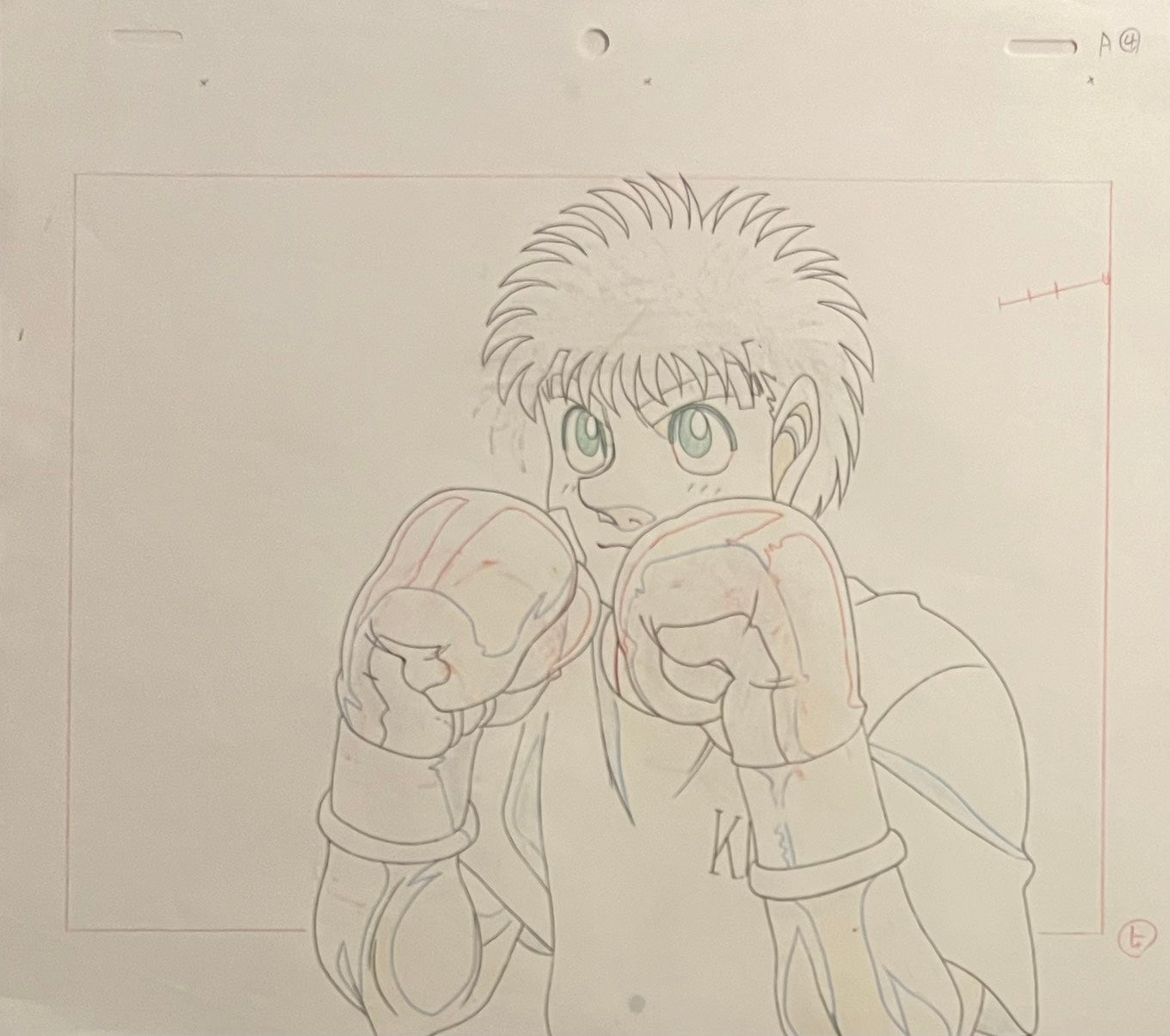 Hajime No Ippo Original Cels and Sketch (Ippo Makunouchi)