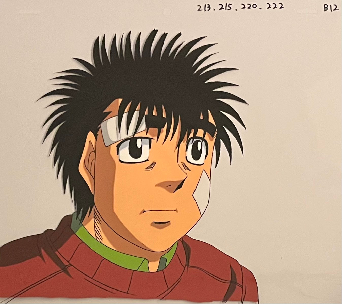 Celdas y bocetos originales de Hajime No Ippo (Ippo Makunouchi)