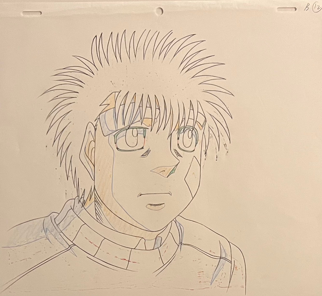 Celdas y bocetos originales de Hajime No Ippo (Ippo Makunouchi)