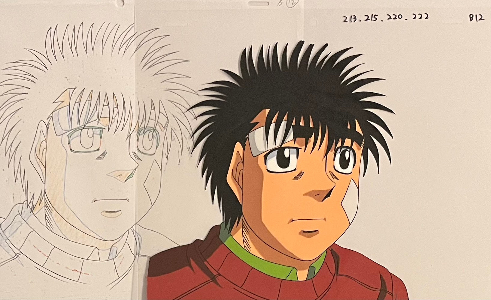 Celdas y bocetos originales de Hajime No Ippo (Ippo Makunouchi)