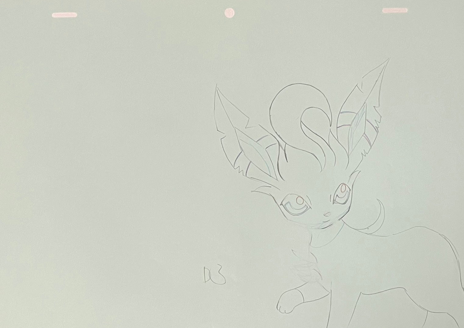 Pokémon Original 2 Page Drawing (Leafeon)