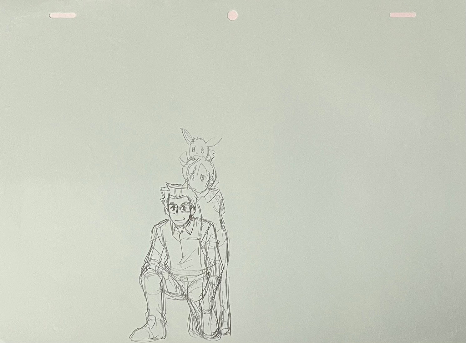 Pokémon Original 3 Page Drawing (Goh & Horace)