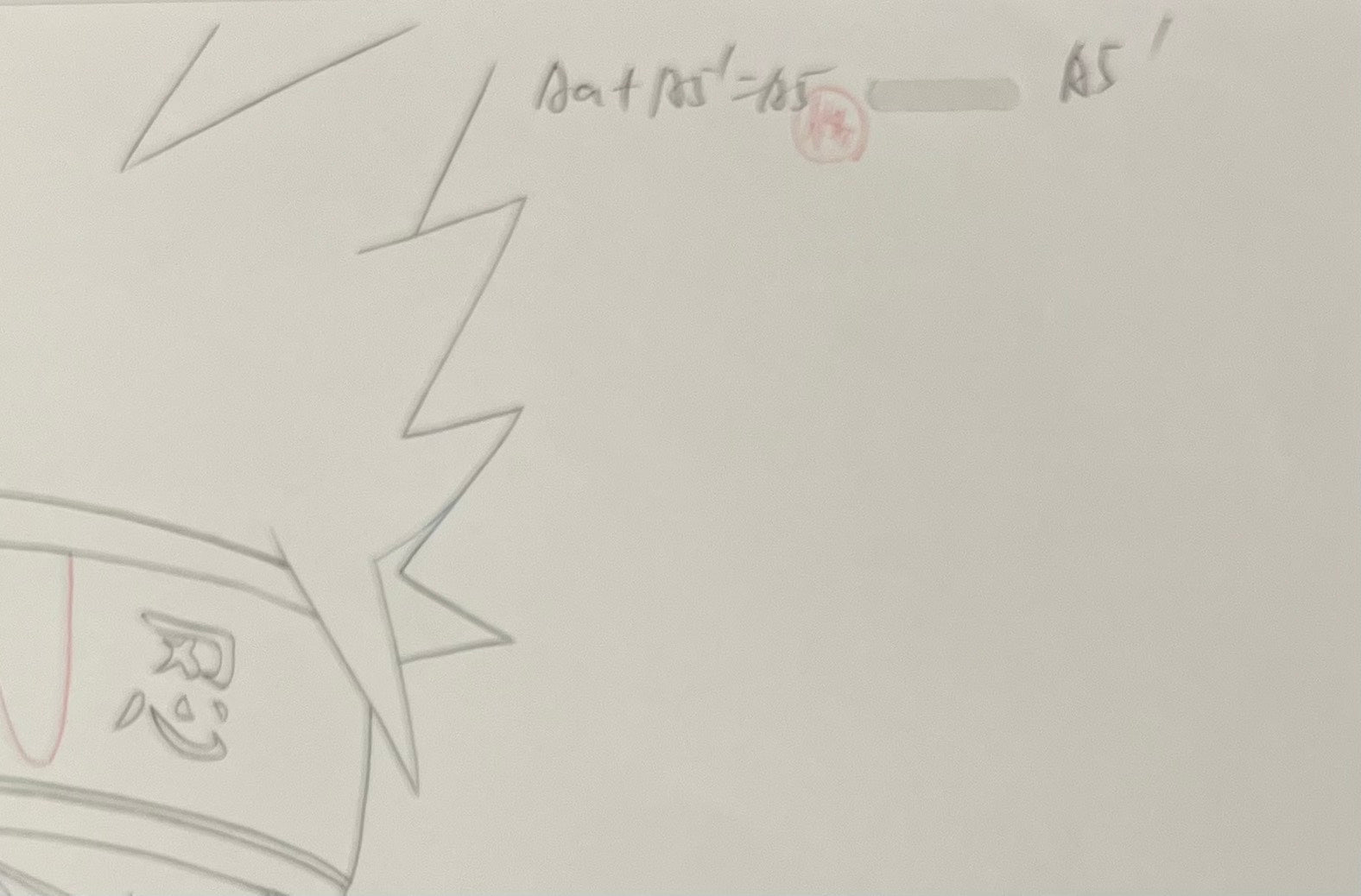 Naruto Original Drawing (Kakashi Hatake)
