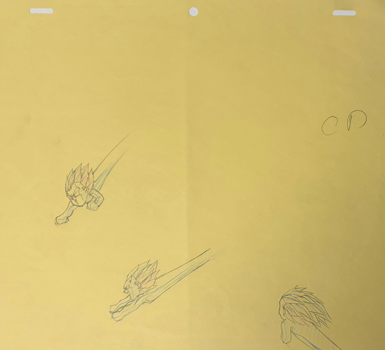 Dragonball Z Original 3 Page Drawing