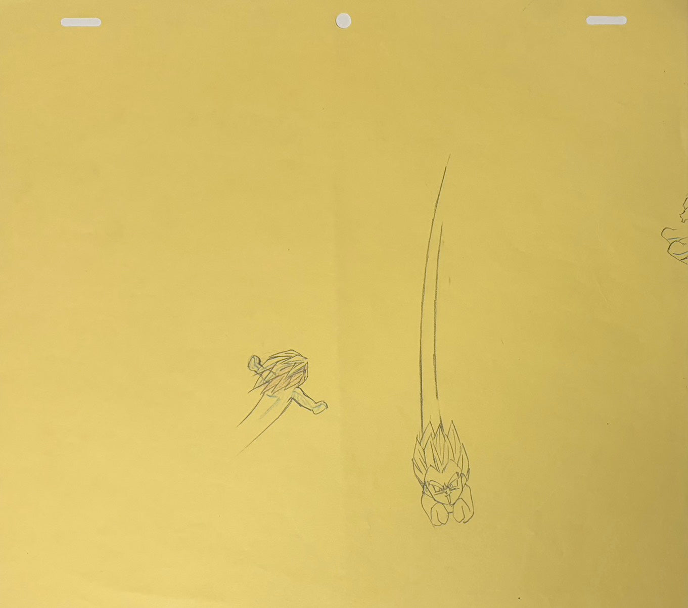 Dragonball Z Original 2 Page Drawing