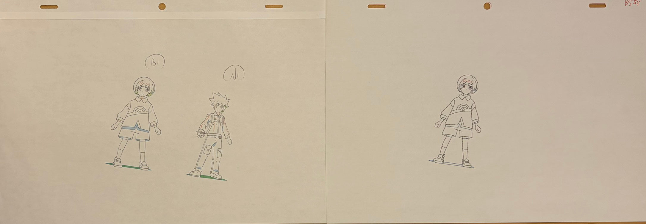 Pokémon Original 10 Page Drawing (Ash, Pikachu, Goh, Horace, Gary, & Umbreon)